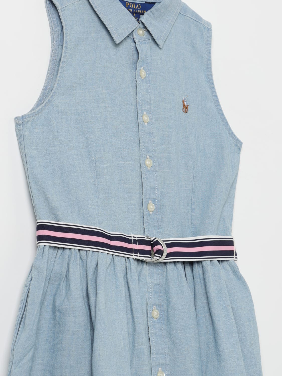 POLO RALPH LAUREN ROBE: Robe enfant Polo Ralph Lauren, Bleu - Img 3