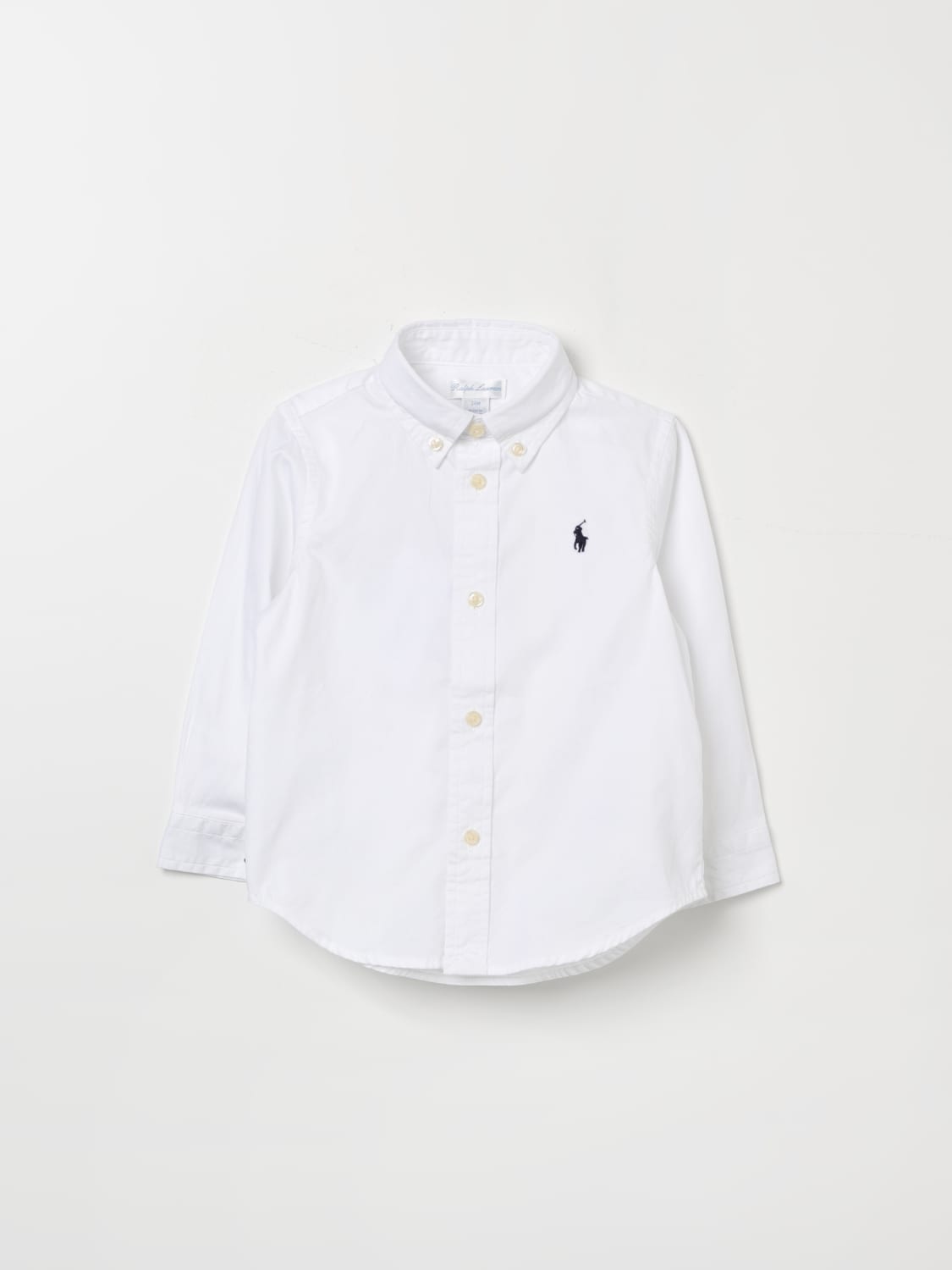 POLO RALPH LAUREN SHIRT: Shirt kids Polo Ralph Lauren, White - Img 1