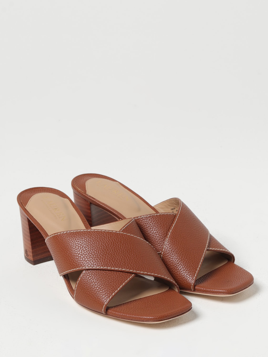 LAUREN RALPH LAUREN HEELED SANDALS: Shoes woman Lauren Ralph Lauren, Beige - Img 2