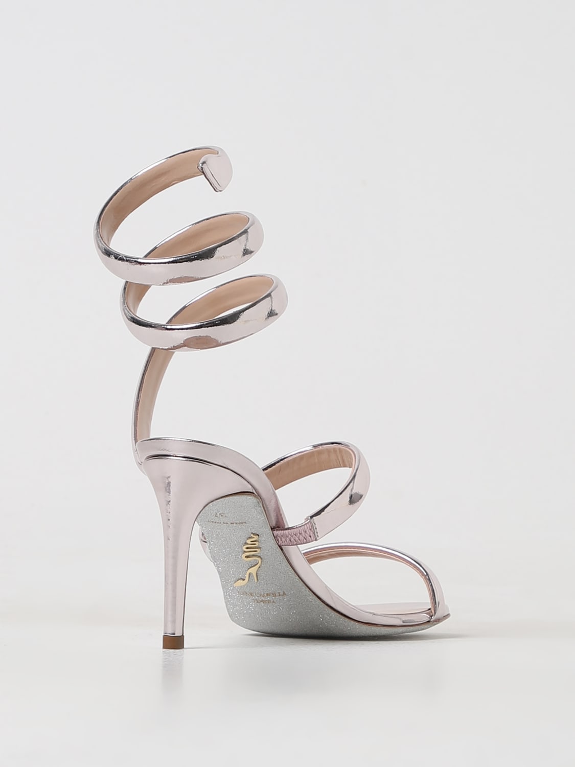 RENE CAOVILLA HEELED SANDALS: Shoes woman Rene Caovilla, Pink - Img 3