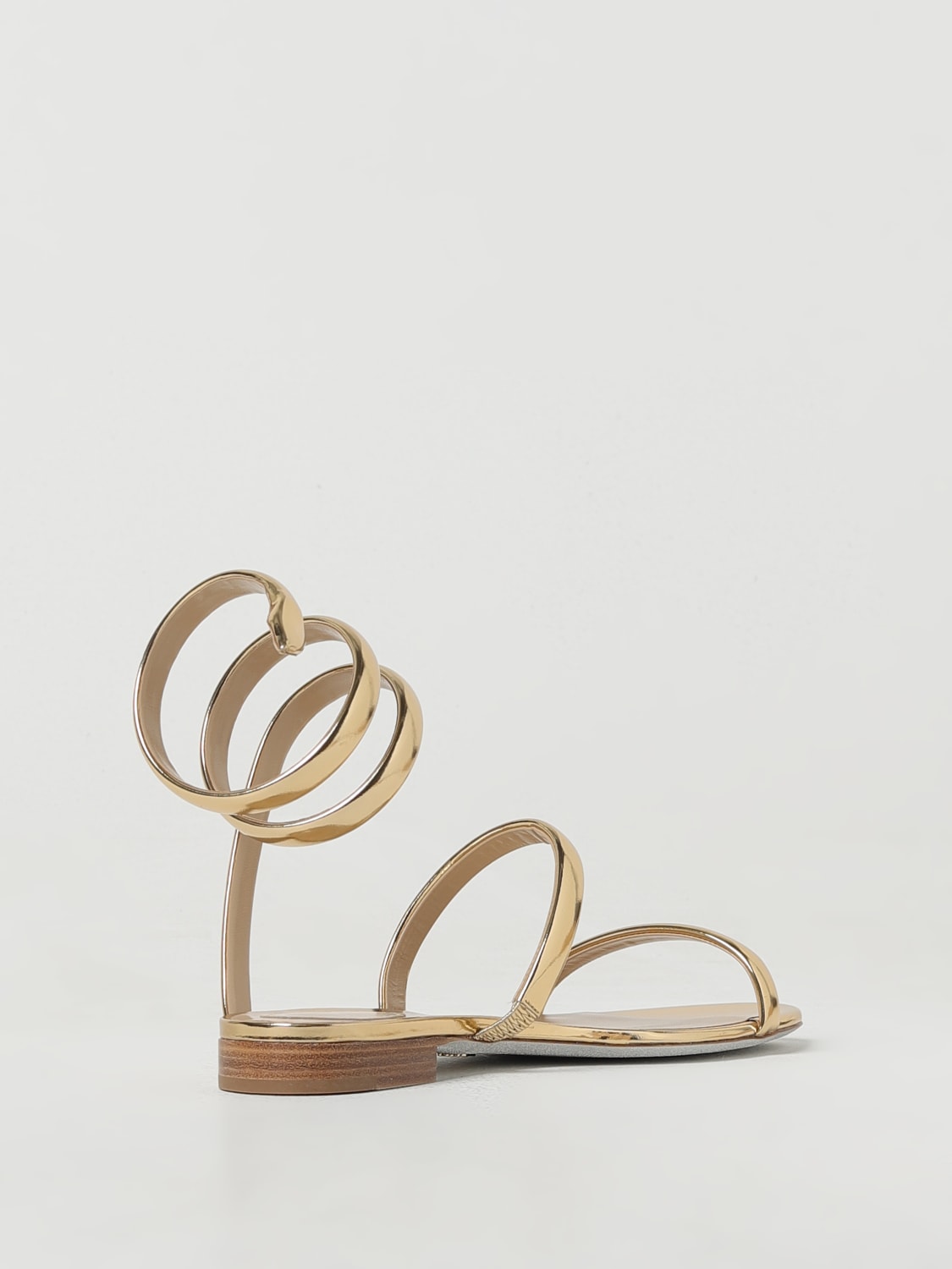 RENE CAOVILLA FLAT SANDALS: Shoes woman Rene Caovilla, Gold - Img 3