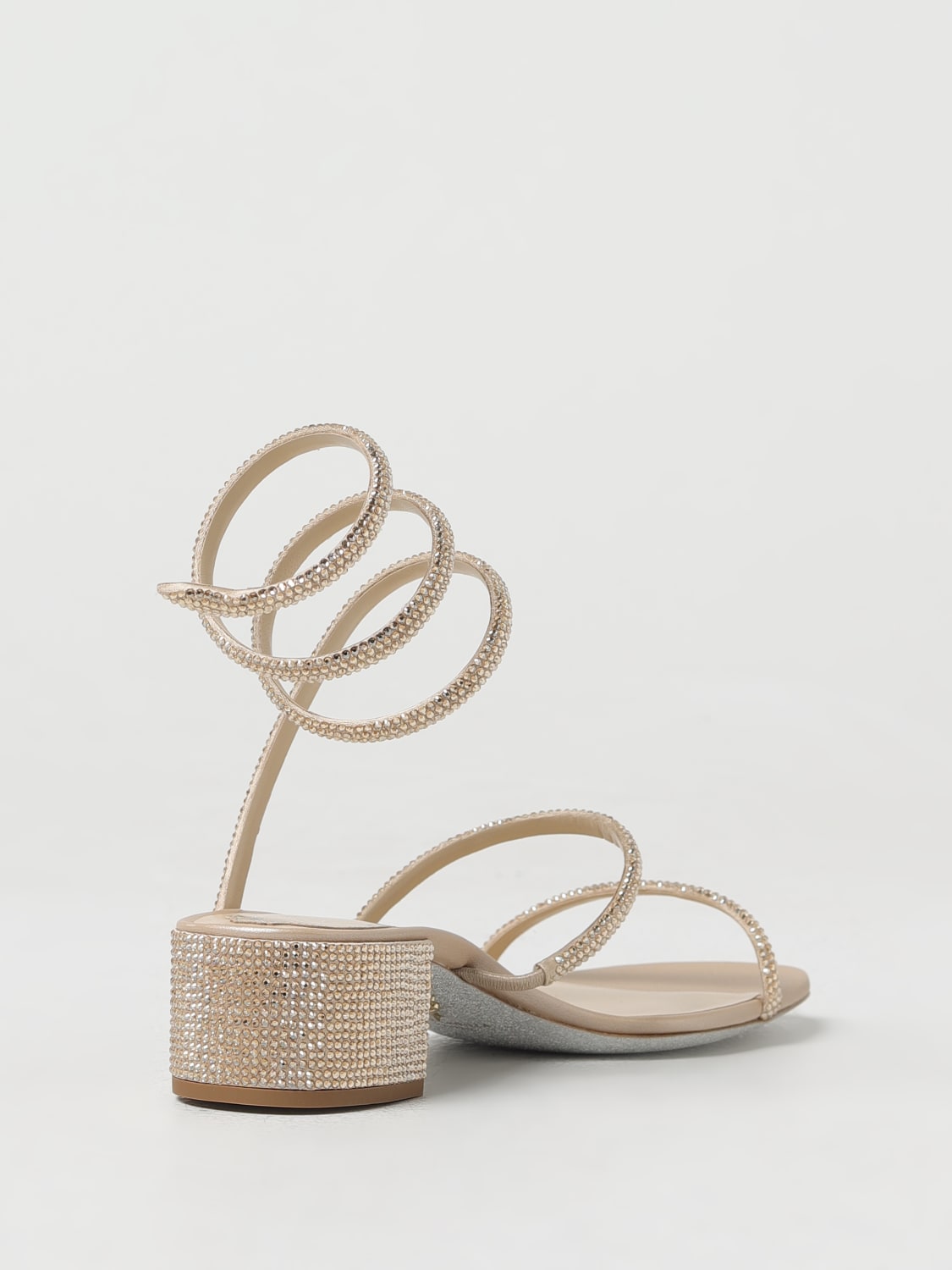 RENE CAOVILLA FLAT SANDALS: Shoes woman Rene Caovilla, Nude - Img 3