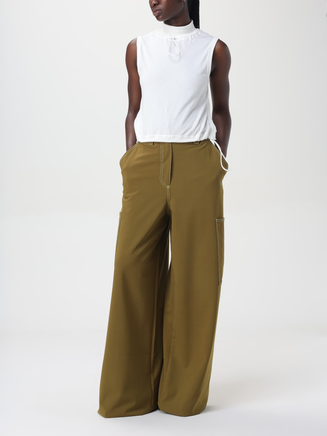 SUNNEI PANTS: Pants woman Sunnei, Green - Img 2