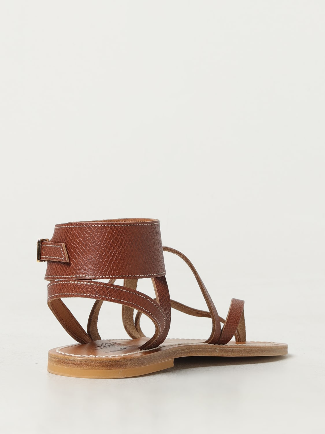 LONGCHAMP FLAT SANDALS: Shoes woman Longchamp, Brown - Img 3