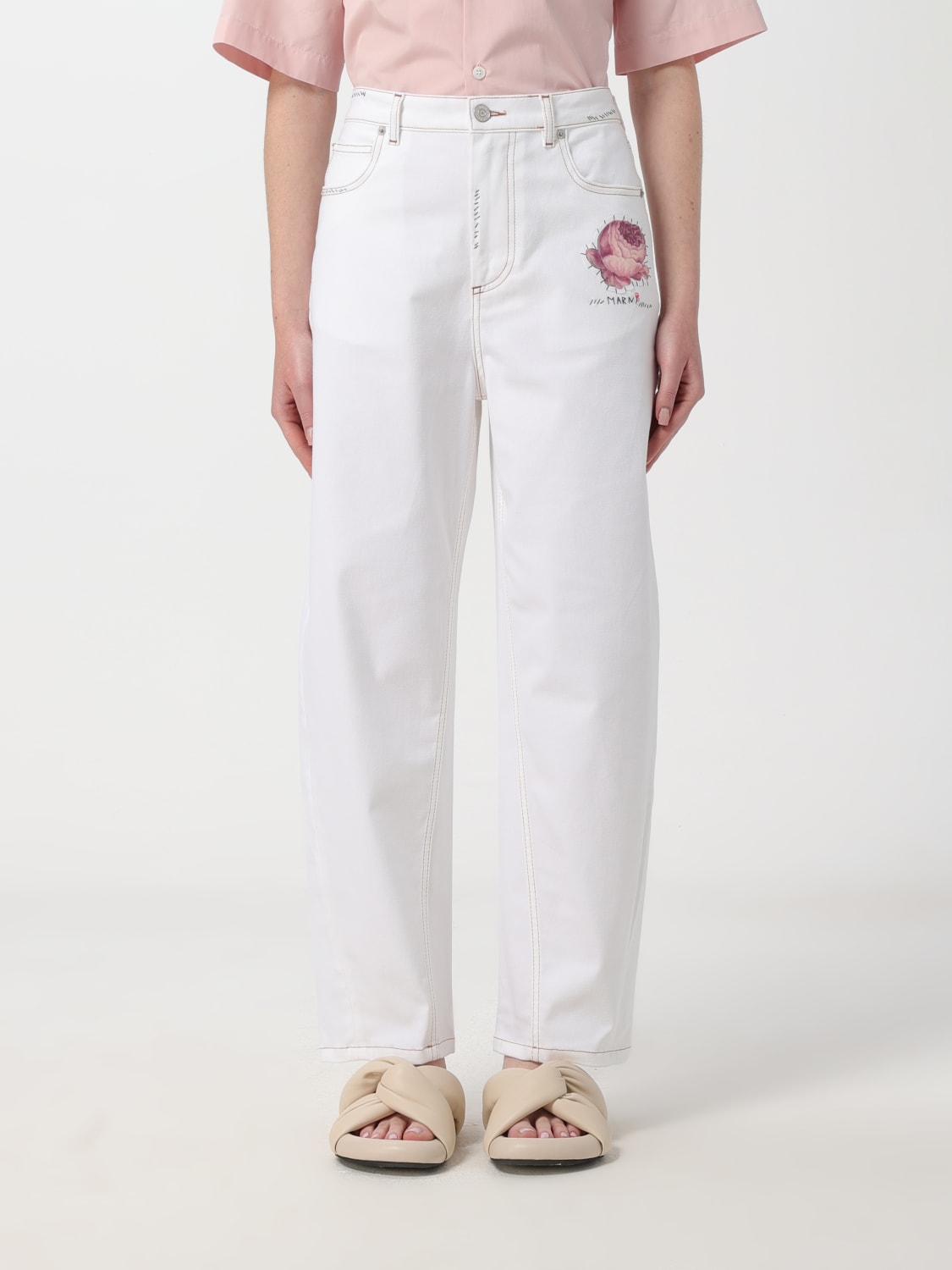 MARNI JEANS: Pants woman Marni, White - Img 1