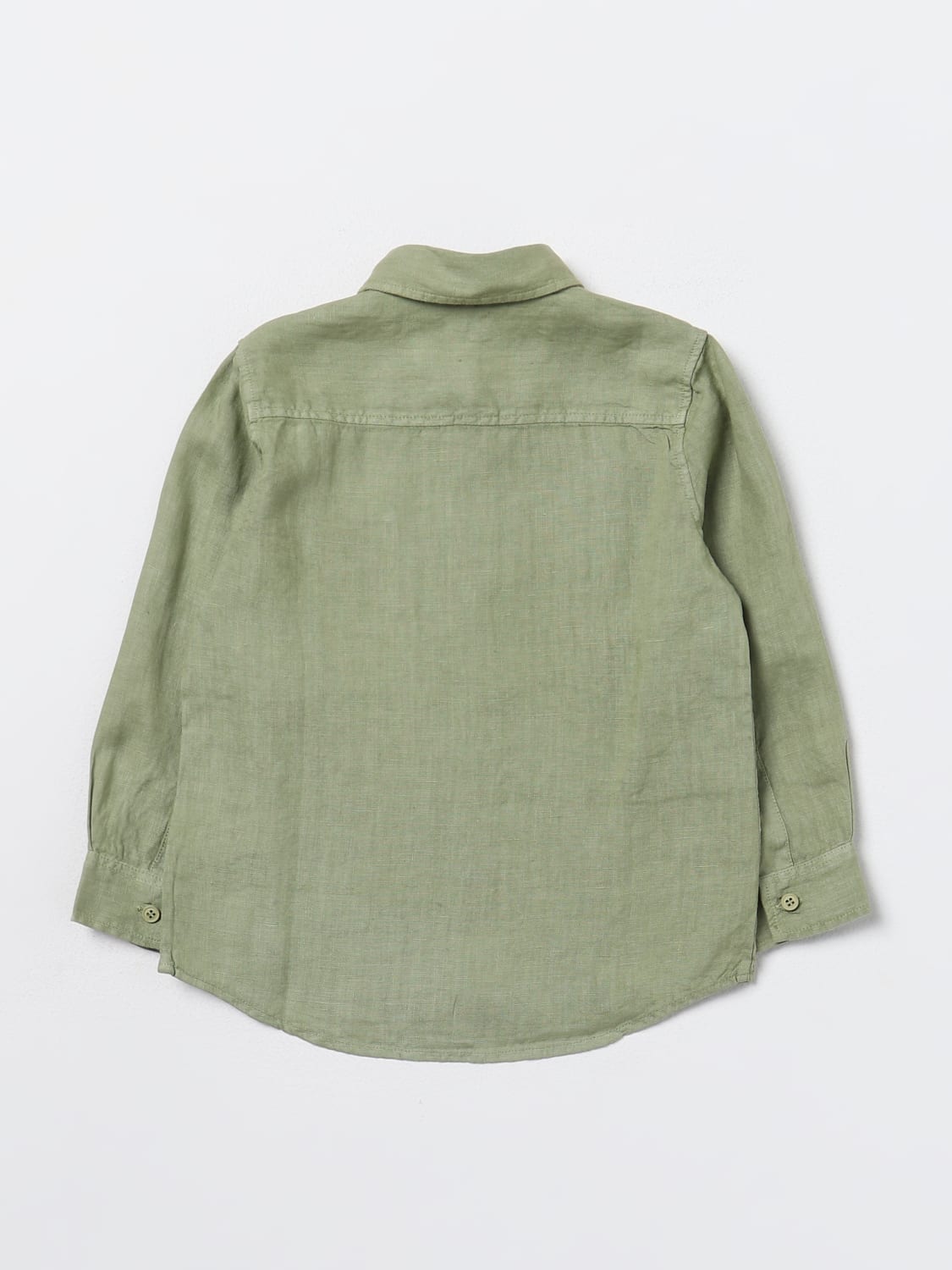 IL GUFO SHIRT: Shirt kids Il Gufo, Sage - Img 2