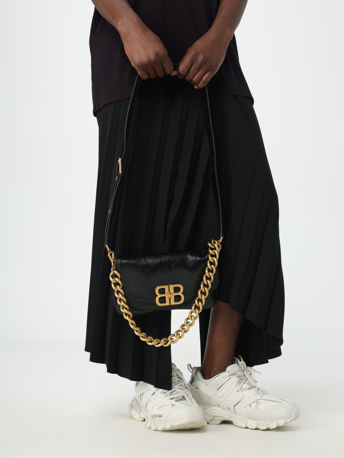BALENCIAGA ショルダーバッグ Balenciaga Black Nylon Explorer Belt Bag (BALENCIAGA