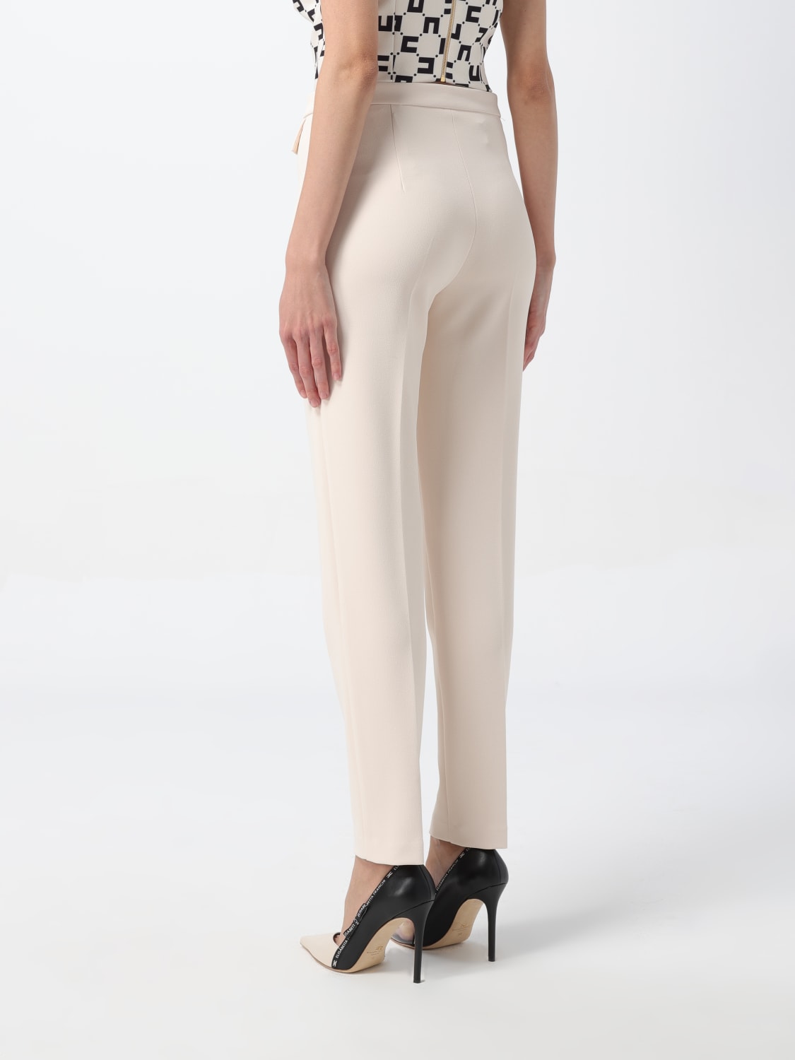 ELISABETTA FRANCHI PANTS: Pants woman Elisabetta Franchi, White - Img 3