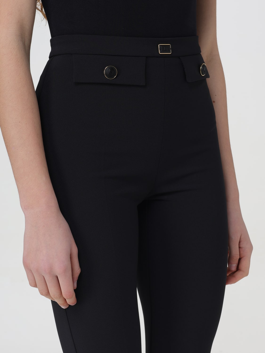 ELISABETTA FRANCHI PANTALONES: Pantalón mujer Elisabetta Franchi, Negro - Img 3