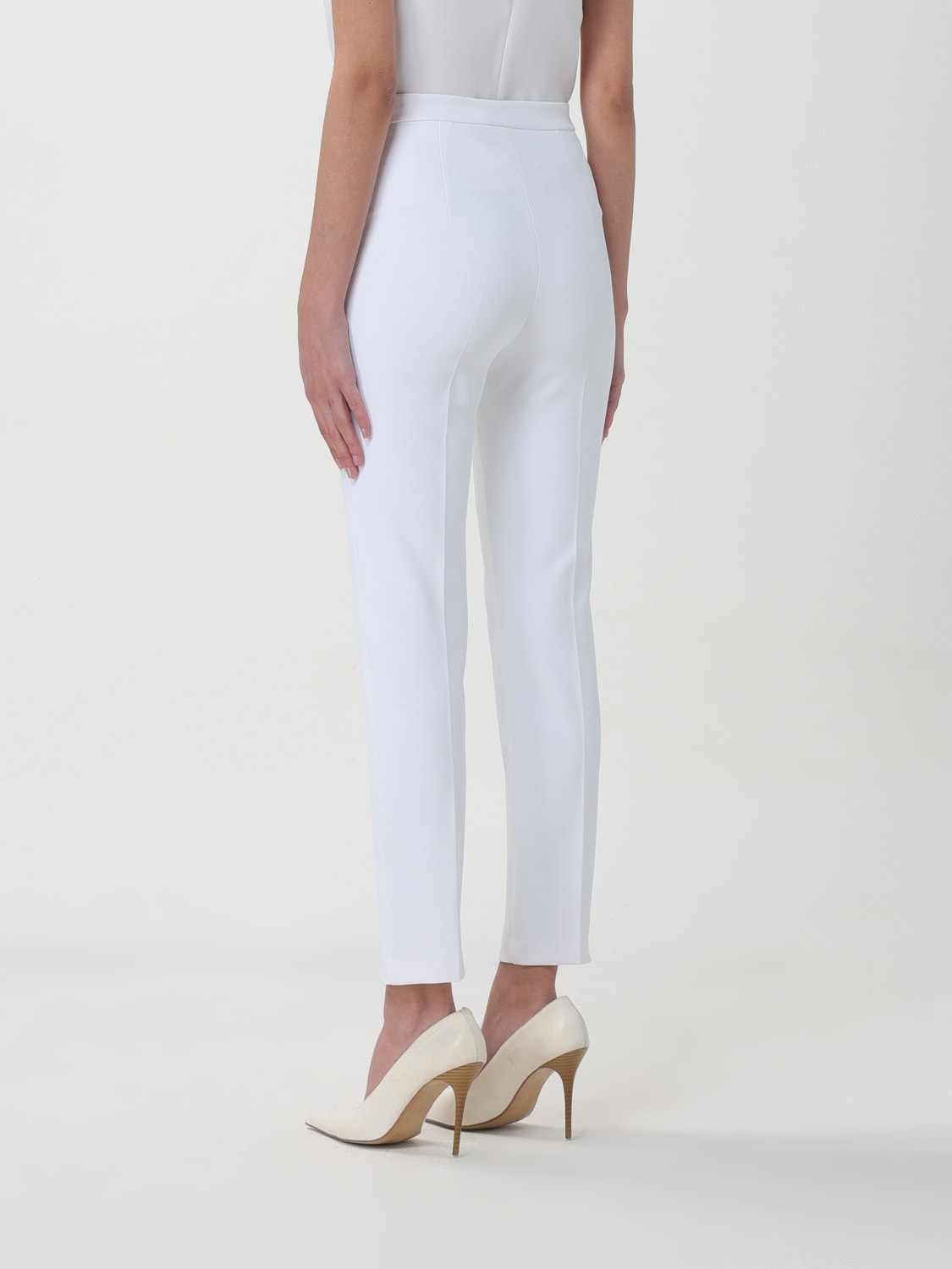 ELISABETTA FRANCHI PANTALONES: Pantalón mujer Elisabetta Franchi, Marfil - Img 2
