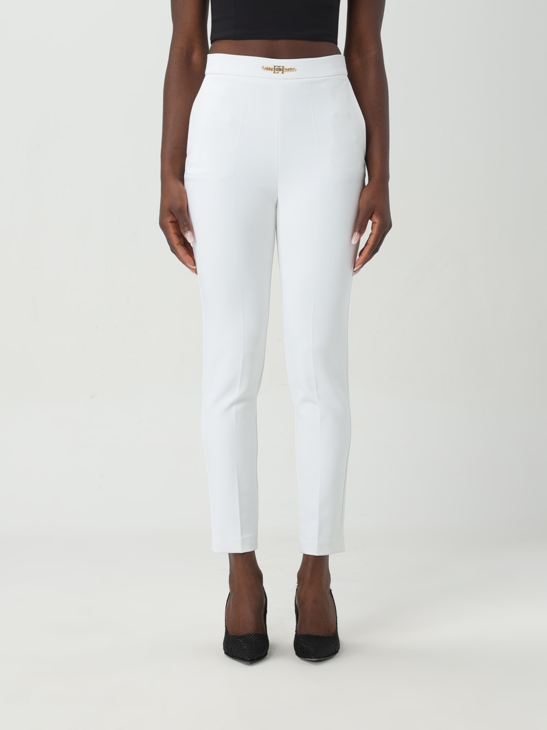 ELISABETTA FRANCHI PANTS: Pants woman Elisabetta Franchi, White - Img 1