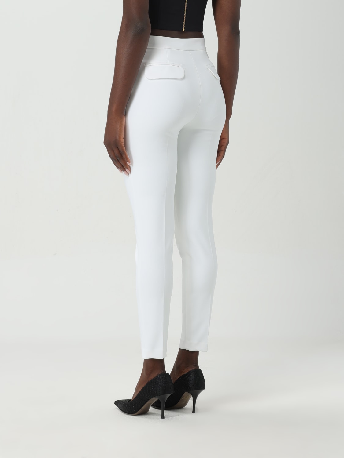 ELISABETTA FRANCHI PANTS: Pants woman Elisabetta Franchi, White - Img 3