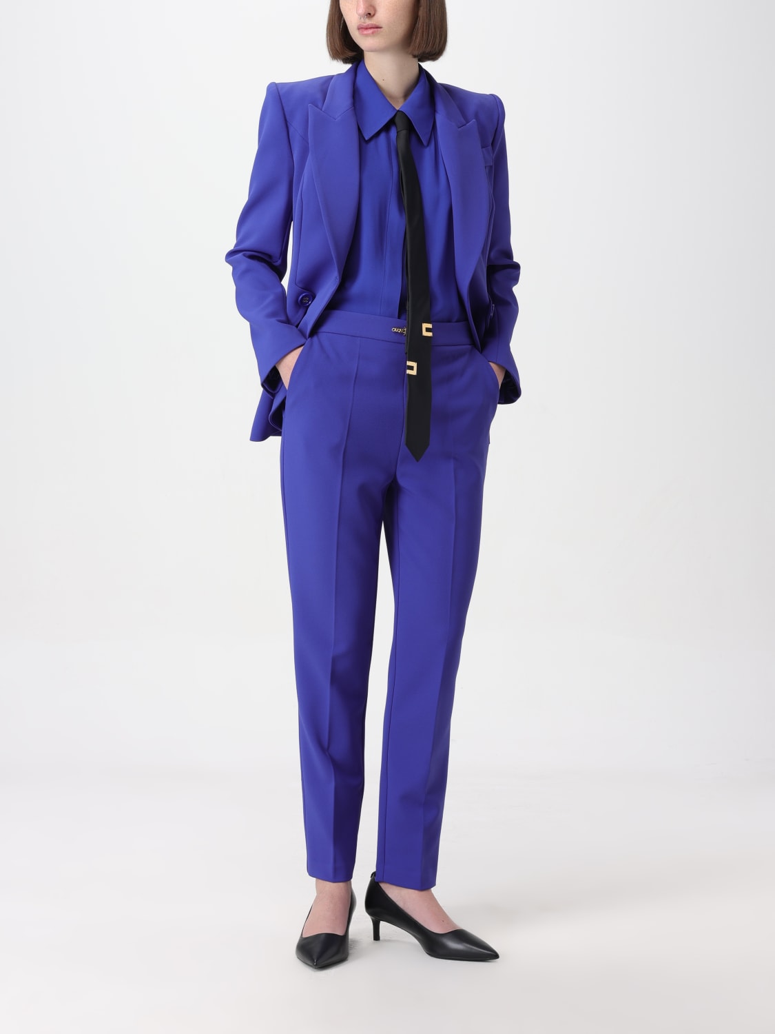 ELISABETTA FRANCHI PANTALON: Pantalon femme Elisabetta Franchi, Bleu - Img 2