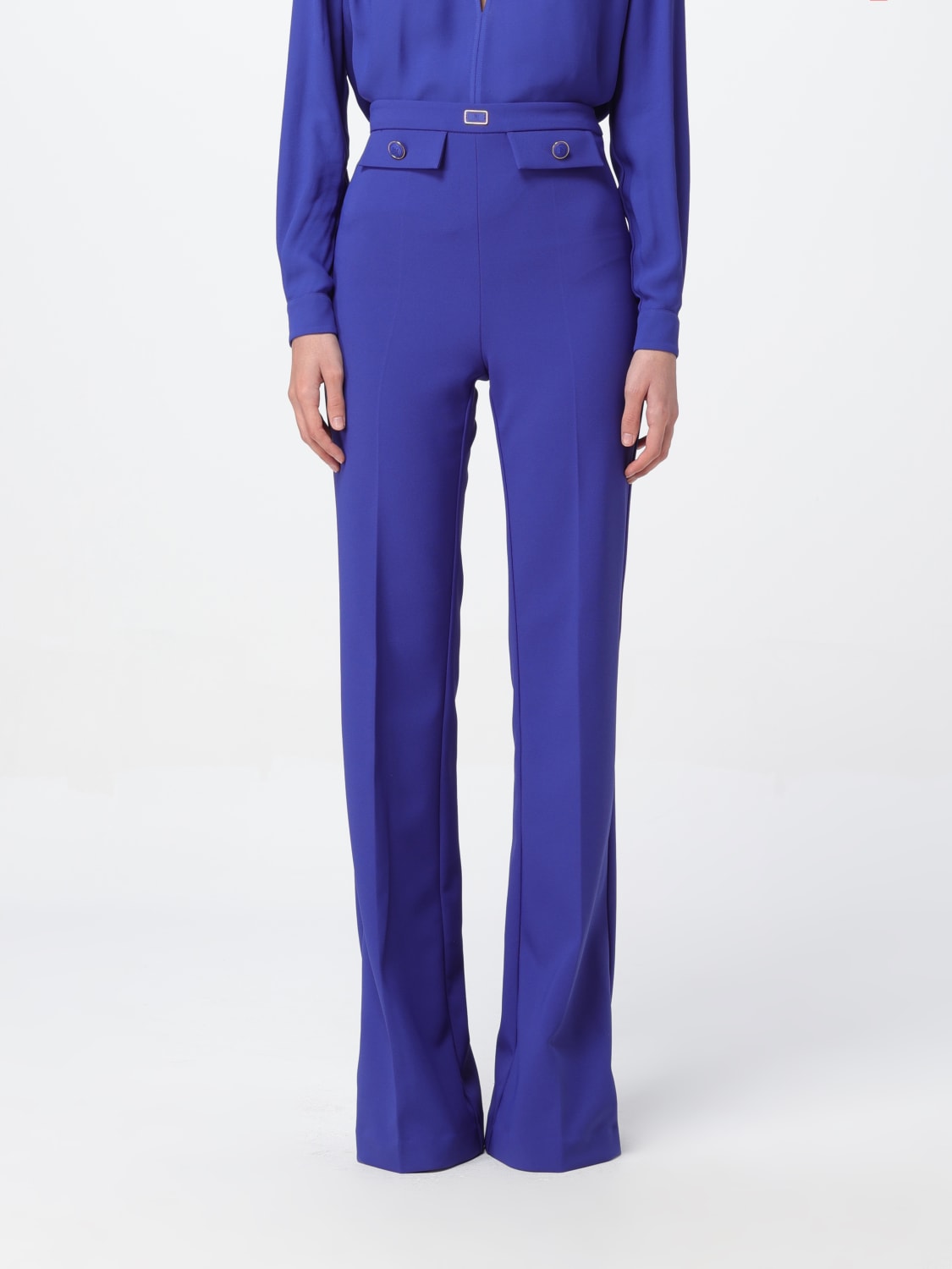 ELISABETTA FRANCHI PANTS: Pants woman Elisabetta Franchi, Indigo - Img 1