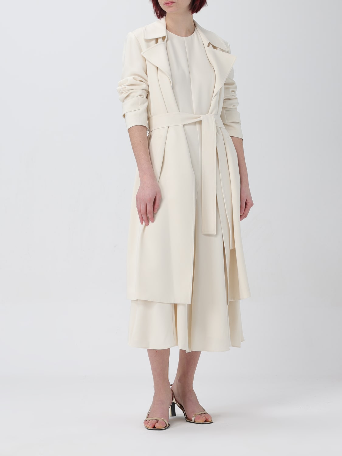コート THEORY Woman Coat Ivory J0709411 Y0C THEORY: Coat woman - Ivory | Theory coat J0709411 online at