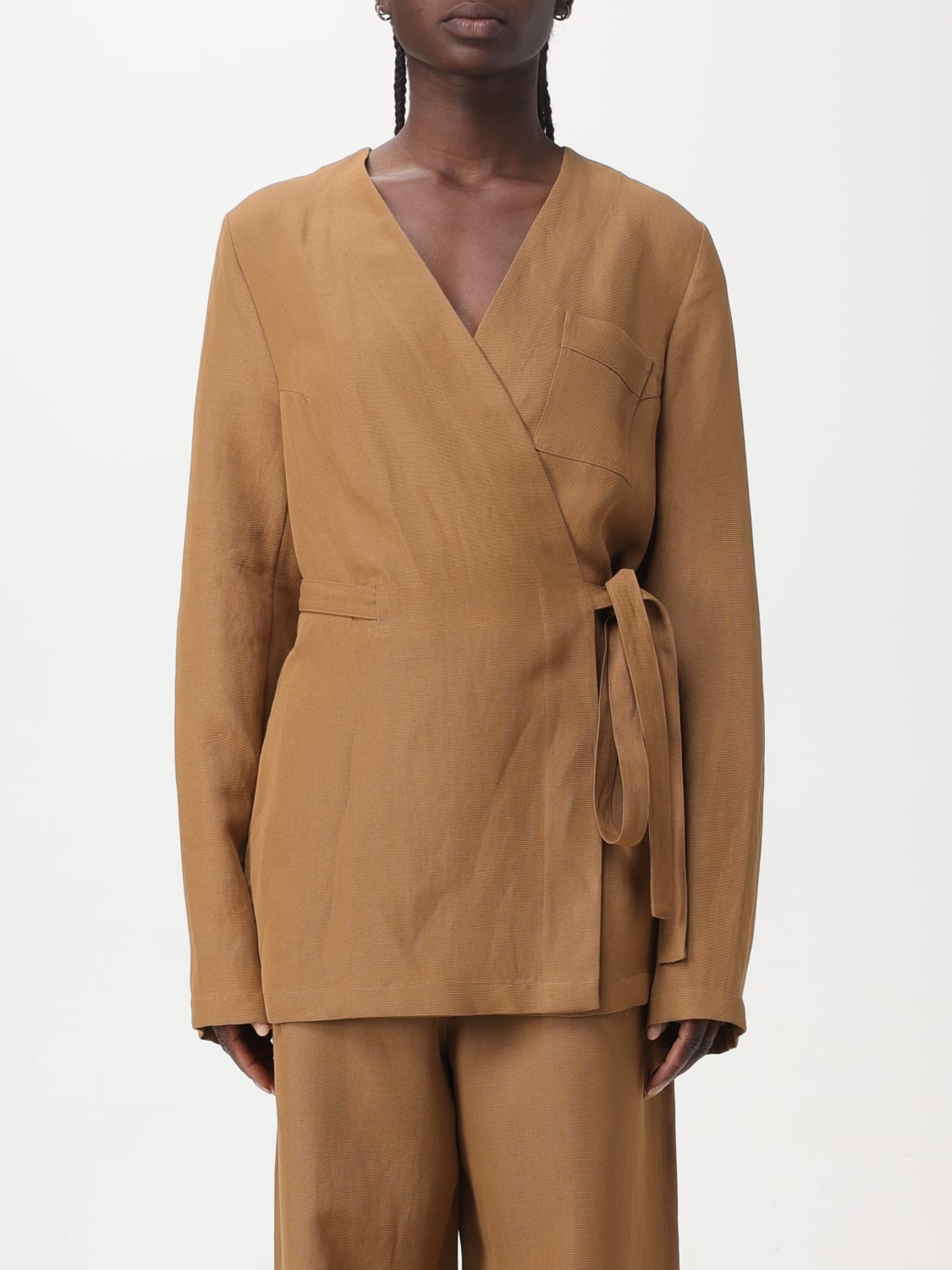 FABIANA FILIPPI JACKET: Blazer woman Fabiana Filippi, Sand - Img 1