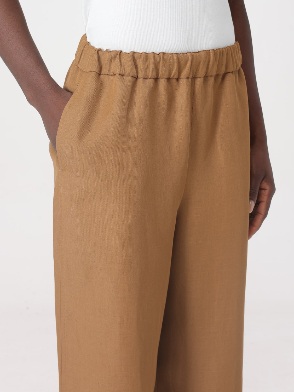 FABIANA FILIPPI PANTS: Pants woman Fabiana Filippi, Beige - Img 4