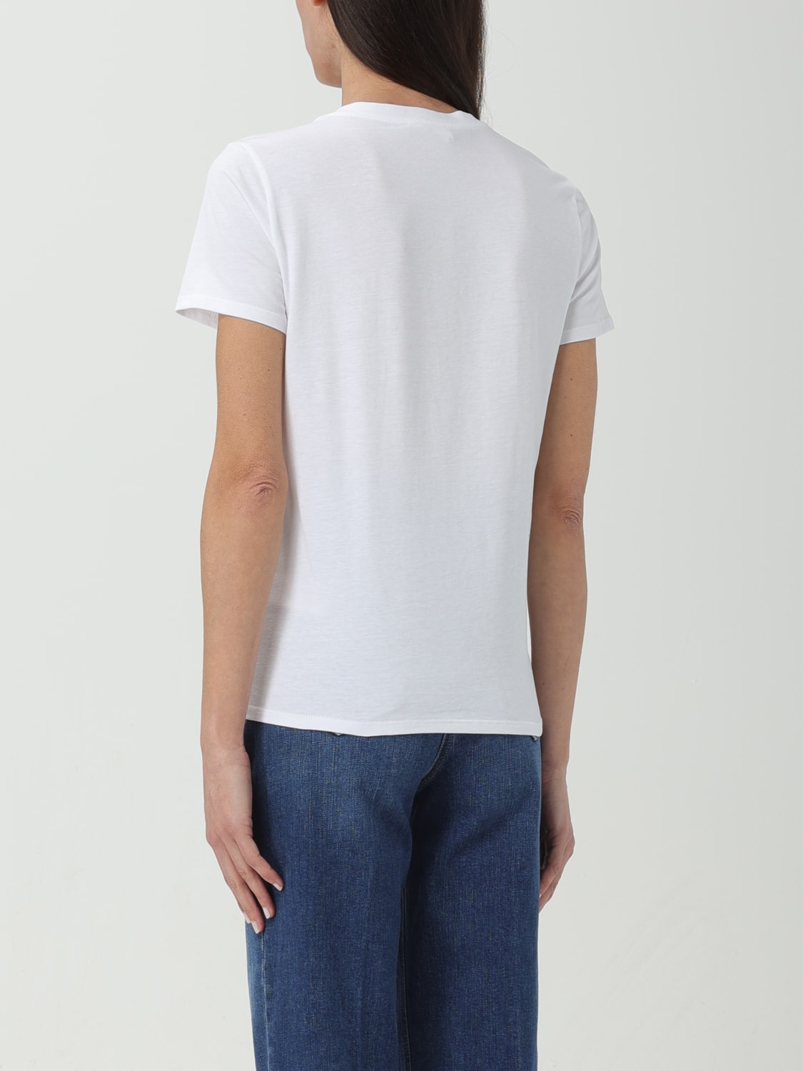 Tシャツ・カットソー ELISABETTA FRANCHI Woman T-Shirt White MA031 270 ELISABETTA FRANCHI TSHIRT LOGO STRASS ΛΕΥΚΟ | Gruppo Mossialos