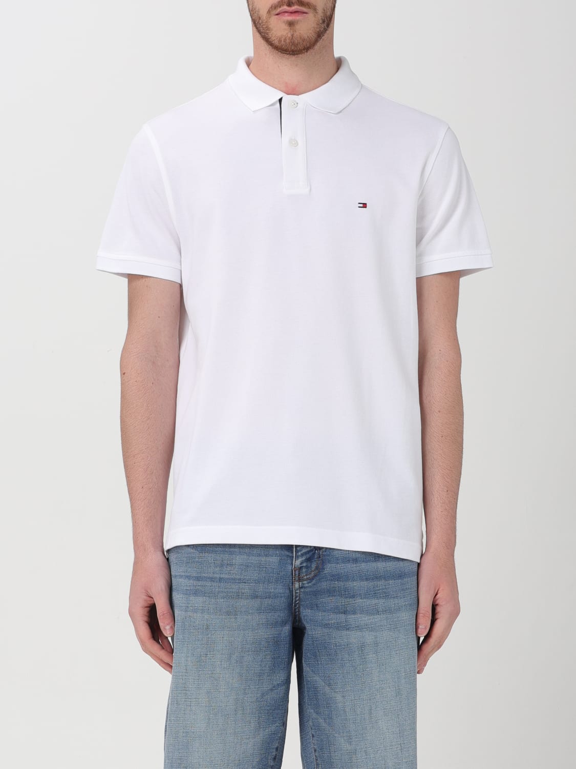 Outlet de Tommy Hilfiger Polo hombre Blanco Polo Tommy Hilfiger MW0MW34753 en linea en GIGLIO.COM