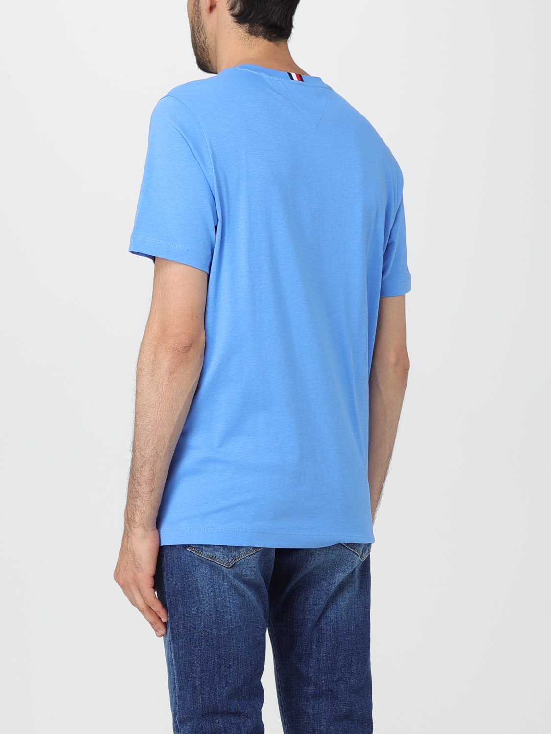 TOMMY HILFIGER: T-shirt men - Blue | Tommy Hilfiger t-shirt MW0MW33987 ...