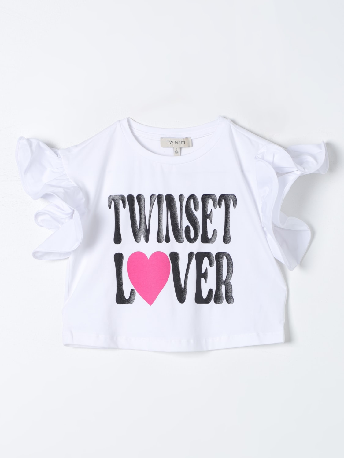 TWINSET T-SHIRT: T-shirt kids Twinset, White - Img 1