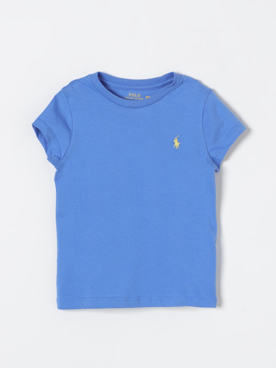 POLO RALPH LAUREN T-SHIRT: T-shirt kids Polo Ralph Lauren, Blue - Img 1