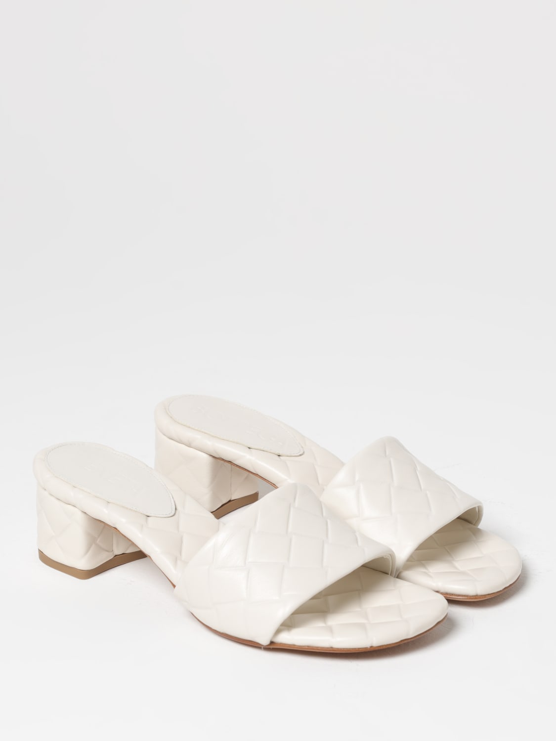 BOTTEGA VENETA HEELED SANDALS: Shoes woman Bottega Veneta, White - Img 2