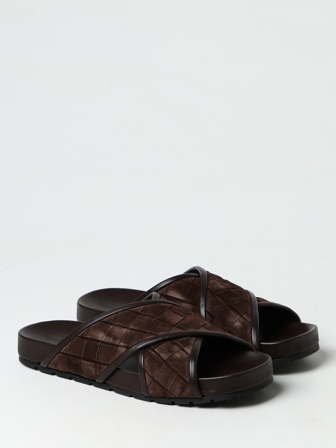 BOTTEGA VENETA SANDALIAS: Zapatos hombre Bottega Veneta, Marrón Oscuro - Img 2