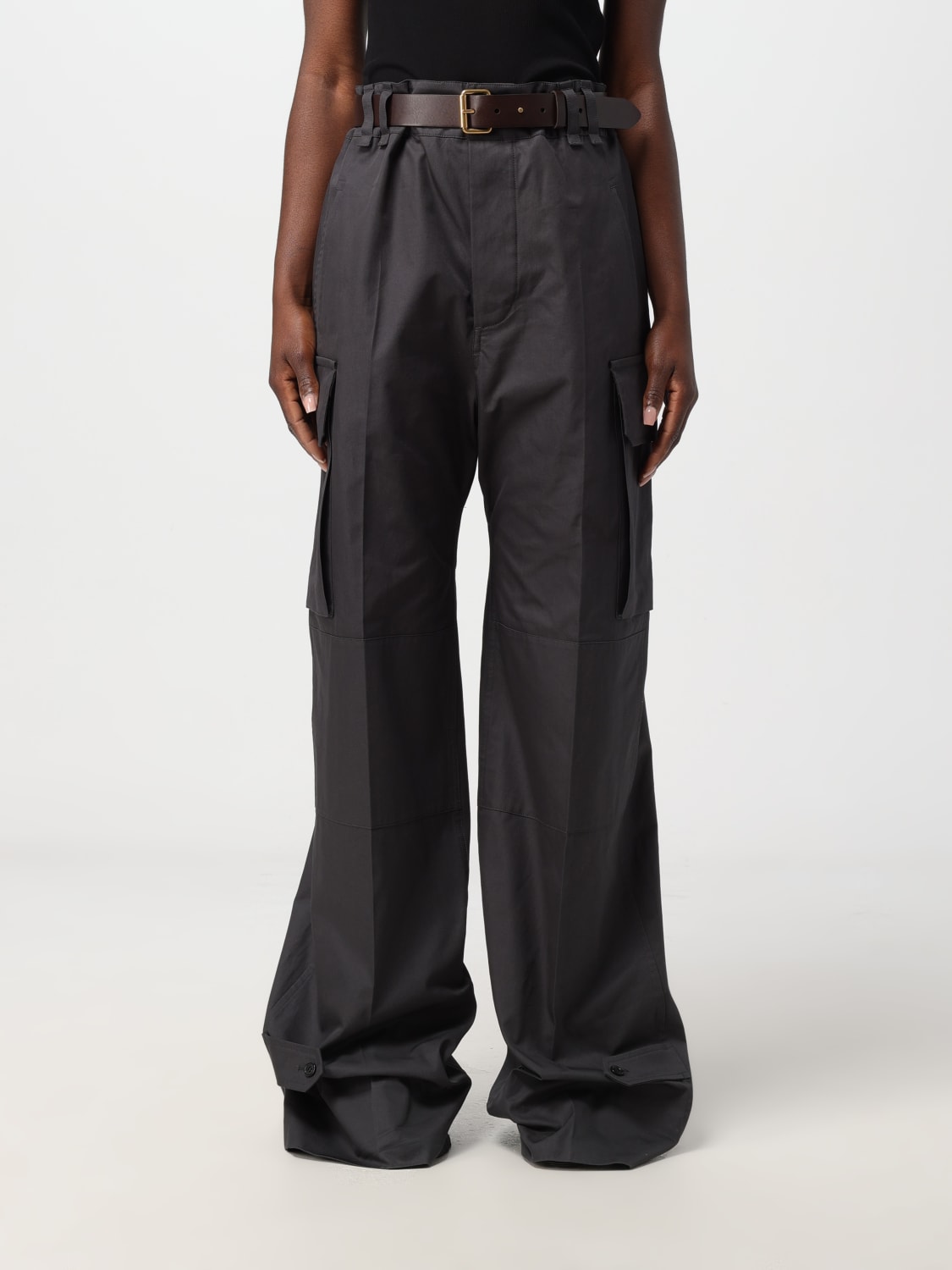 SAINT LAURENT PANTS: Pants woman Saint Laurent, Black - Img 1