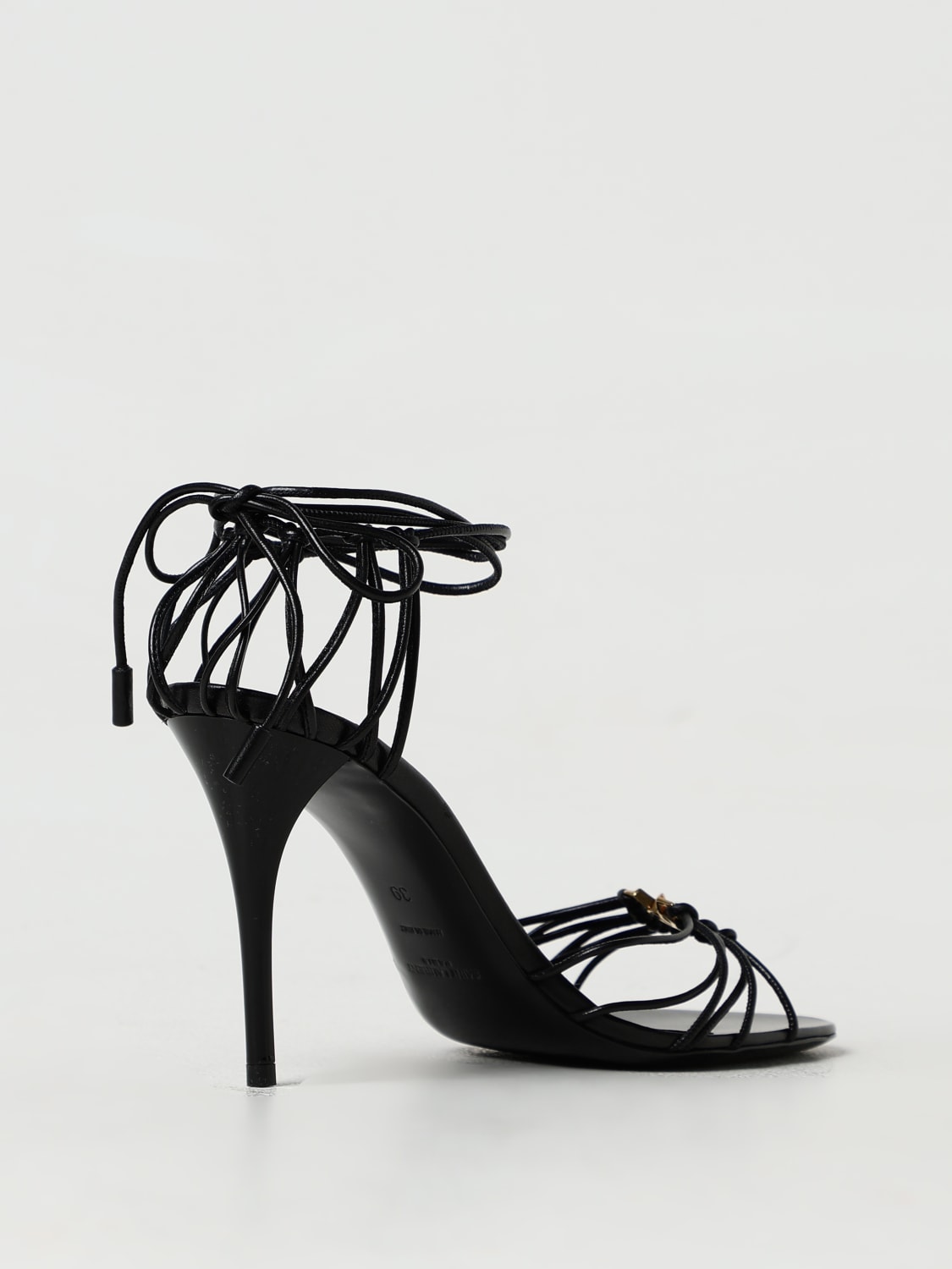 SAINT LAURENT HEELED SANDALS: Shoes woman Saint Laurent, Black - Img 3