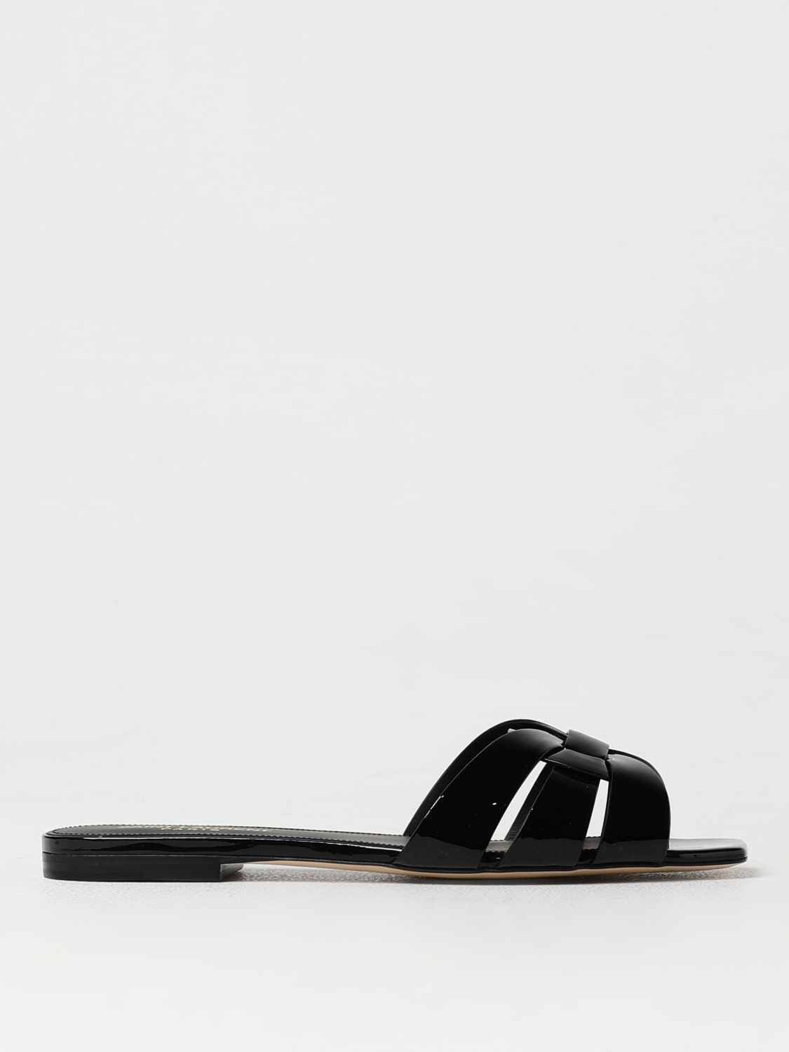 SAINT LAURENT FLACHE SANDALEN: Schuhe damen Saint Laurent, Schwarz - Img 1