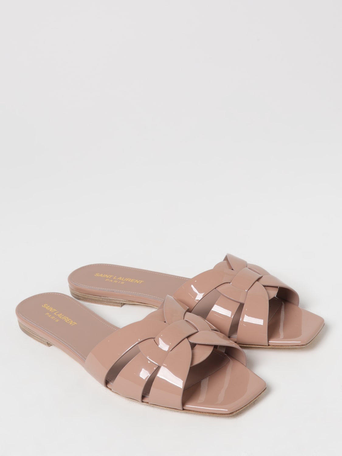 SAINT LAURENT FLAT SANDALS: Shoes woman Saint Laurent, Blush Pink - Img 2