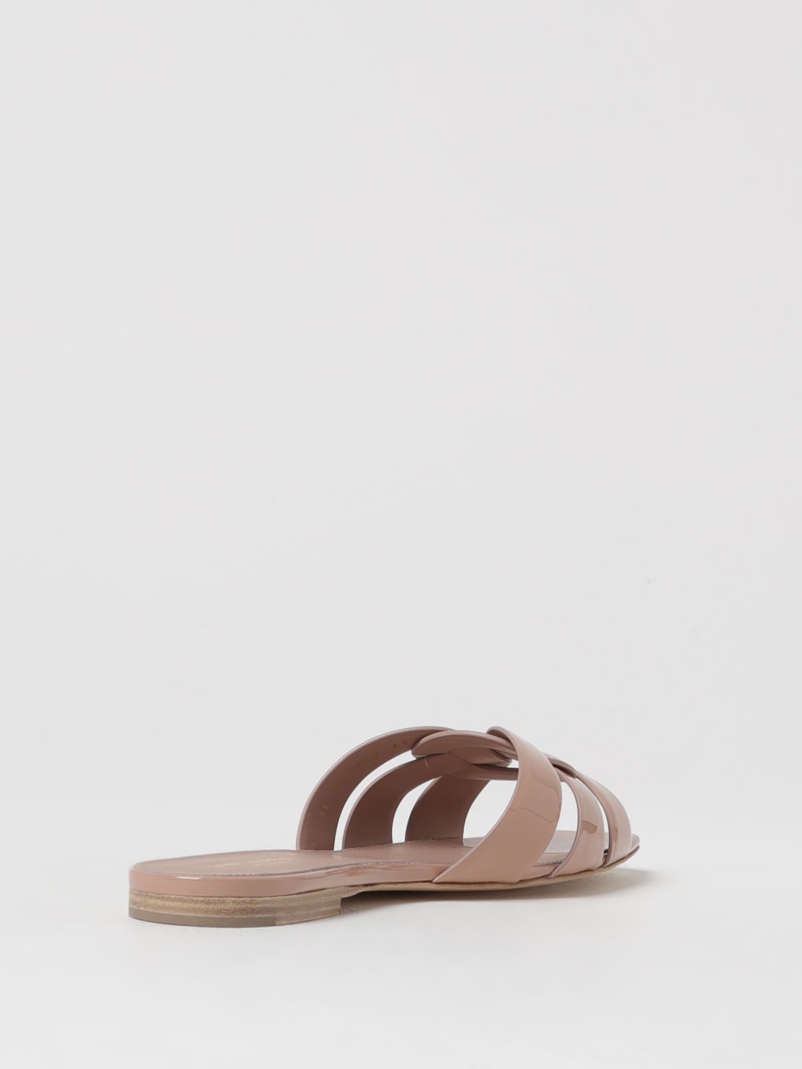 SAINT LAURENT FLAT SANDALS: Shoes woman Saint Laurent, Blush Pink - Img 3