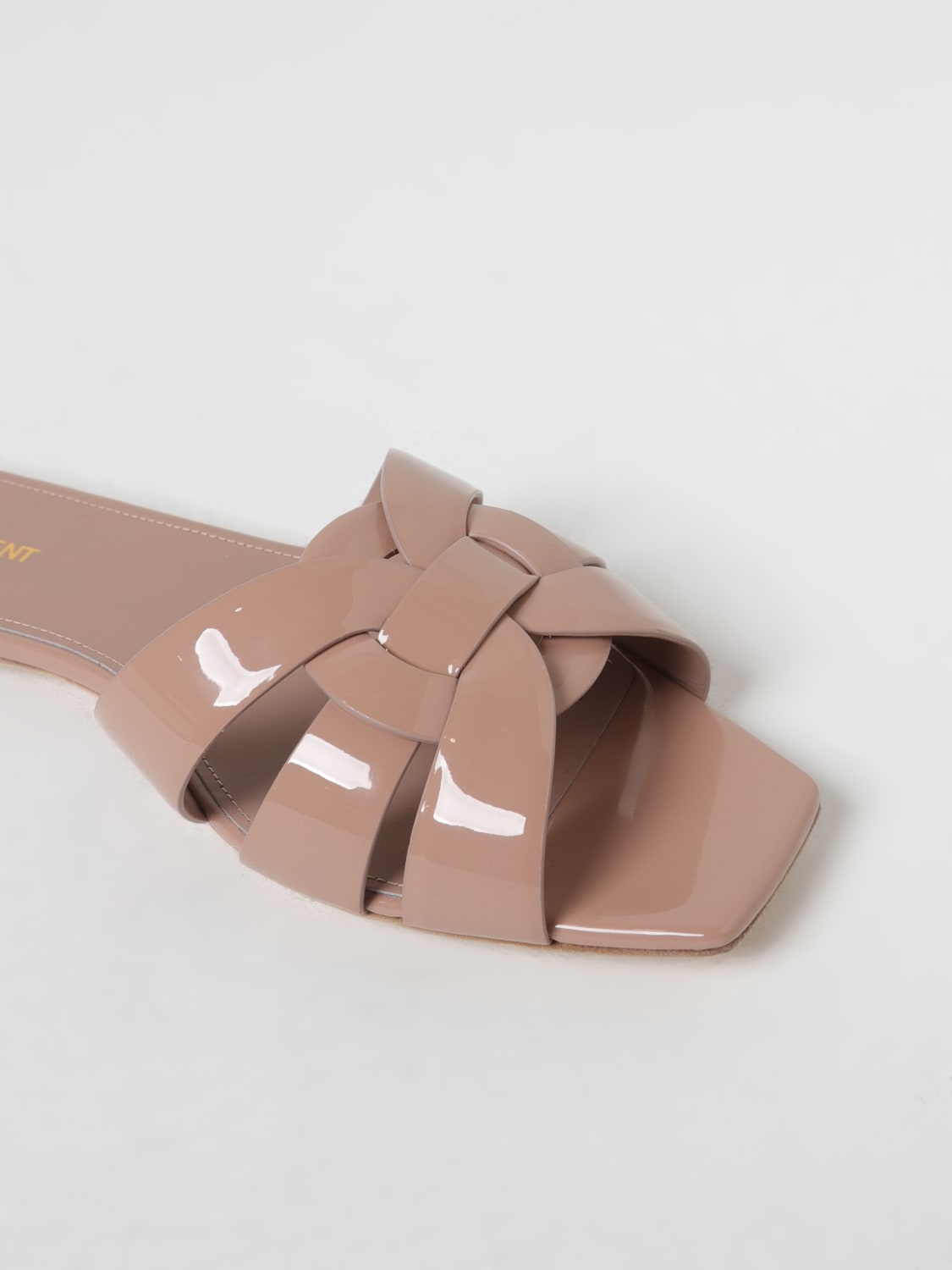 SAINT LAURENT FLAT SANDALS: Shoes woman Saint Laurent, Blush Pink - Img 4