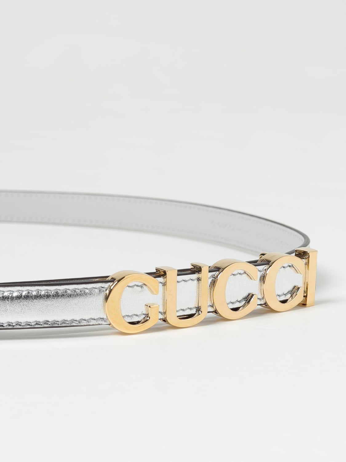 GUCCI GÜRTEL: Gürtel damen Gucci, Silber - Img 2