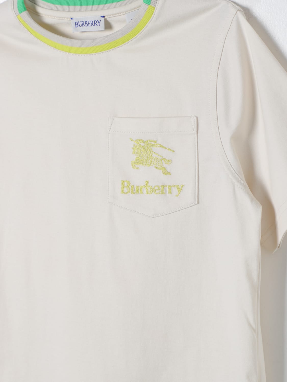 BURBERRY T-SHIRT: T-shirt kids Burberry Kids, Beige - Img 3