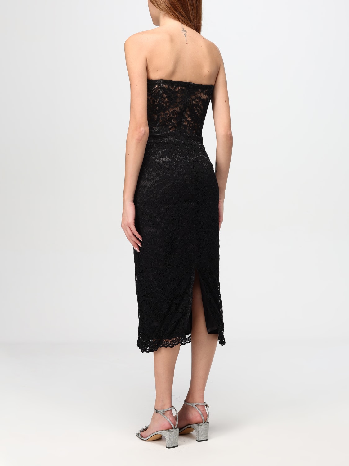 DORIS Abito in pizzo traforato Nero Abito Doris PESCI online su GIGLIO.COM