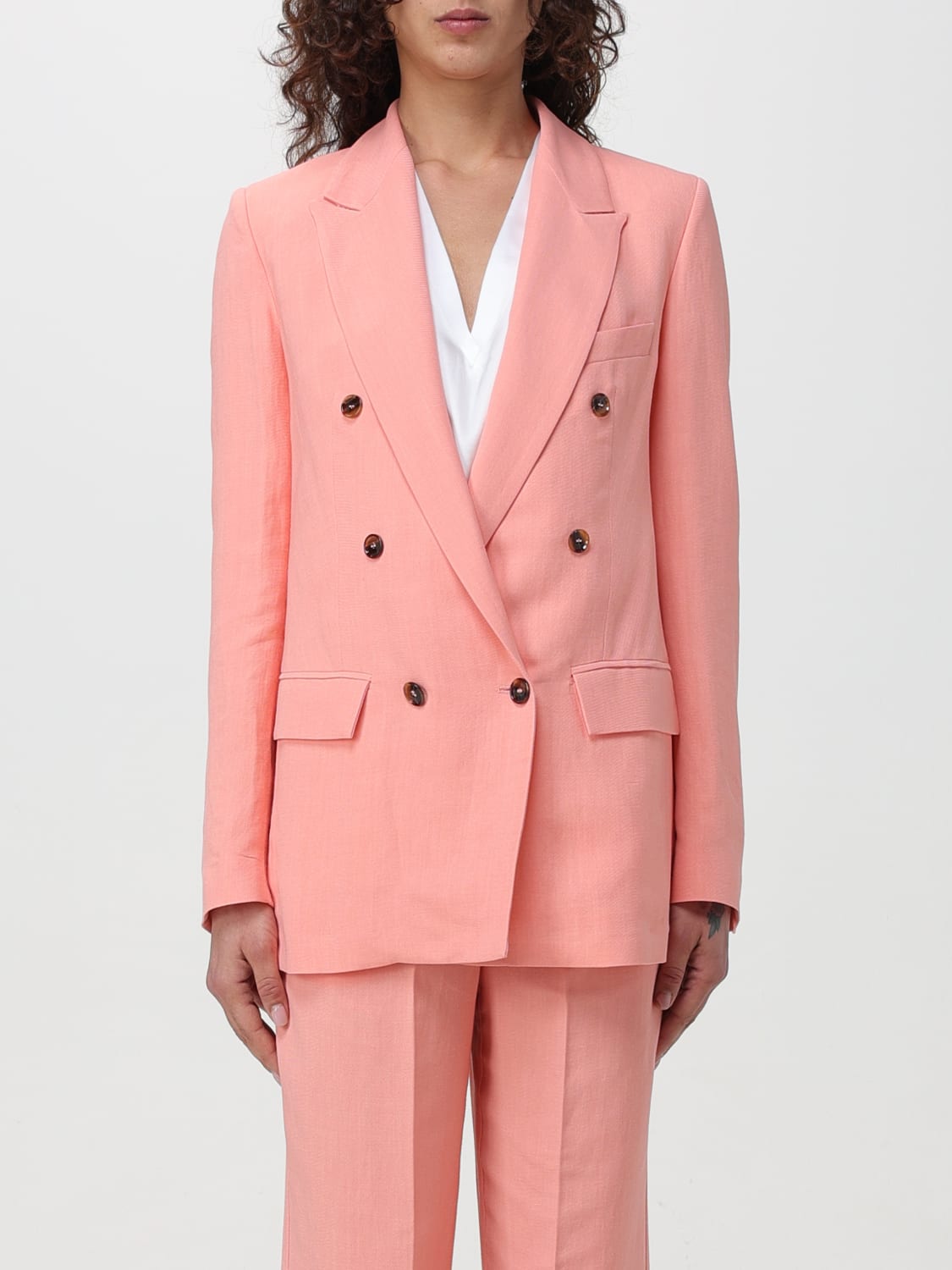 Peach suit womens best sale