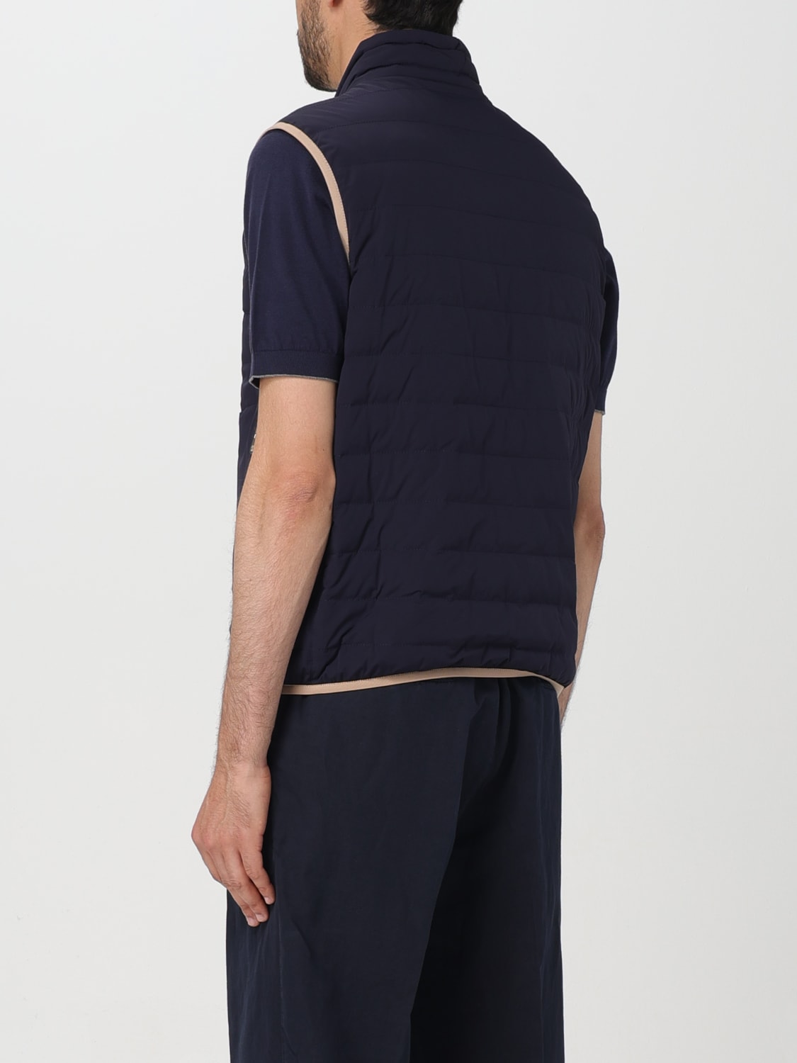 BRUNELLO CUCINELLI SUIT VEST: Brunello Cucinelli men's vest, Navy - Img 3