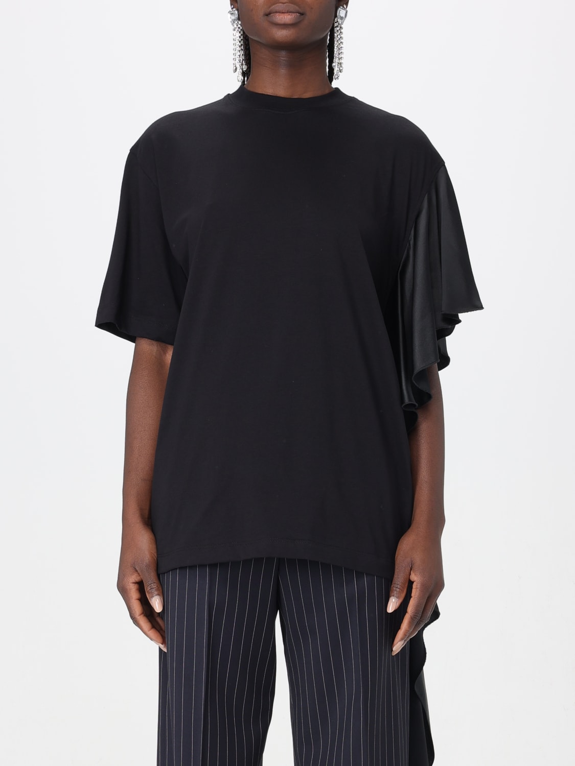 MSGM T-SHIRT: T-shirt woman MSGM, Black - Img 1