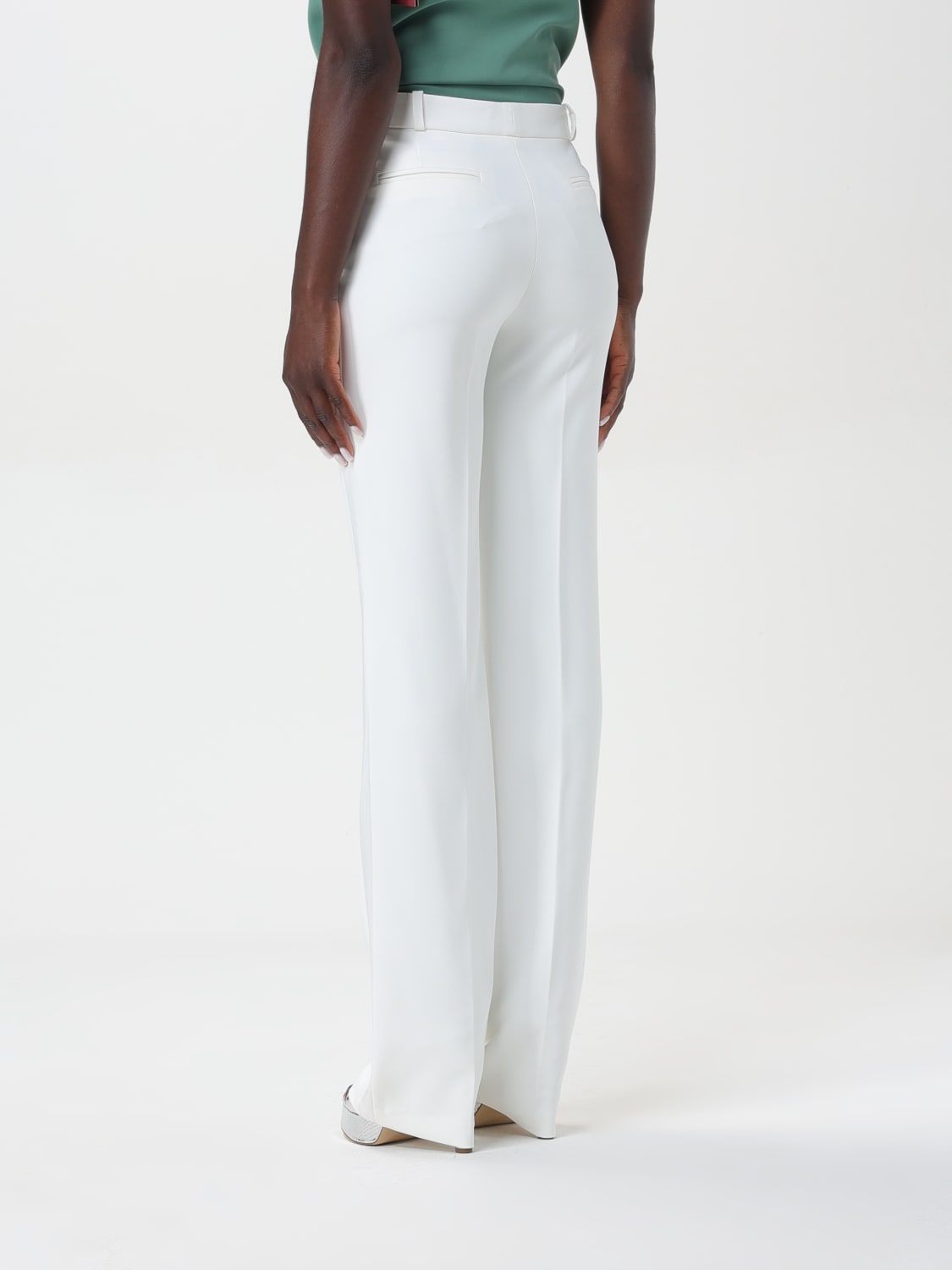 ELISABETTA FRANCHI PANTALONE: Pantalone donna Elisabetta Franchi, Panna - Img 2