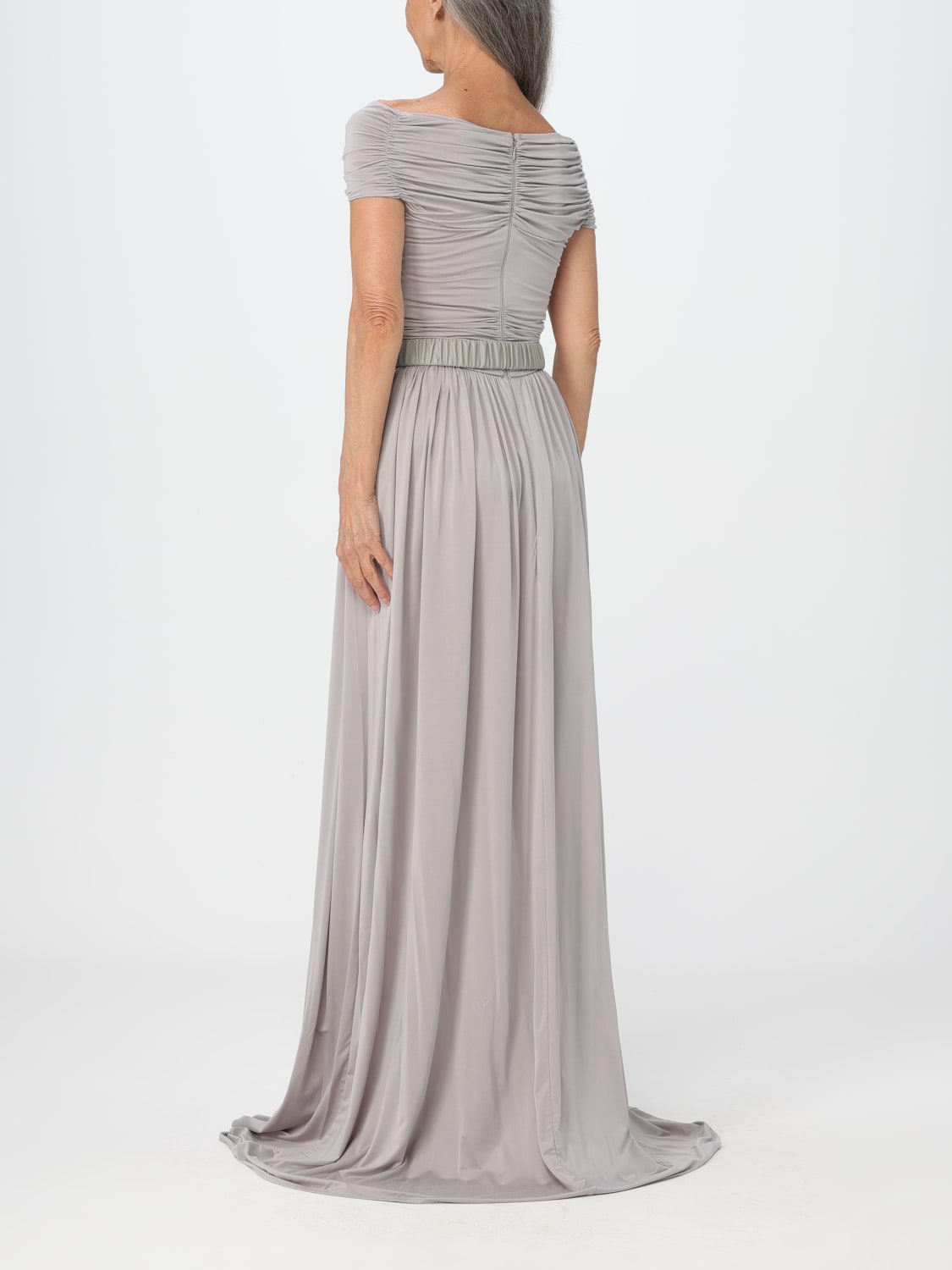 ELISABETTA FRANCHI DRESS: Dress woman Elisabetta Franchi, Pearl - Img 2