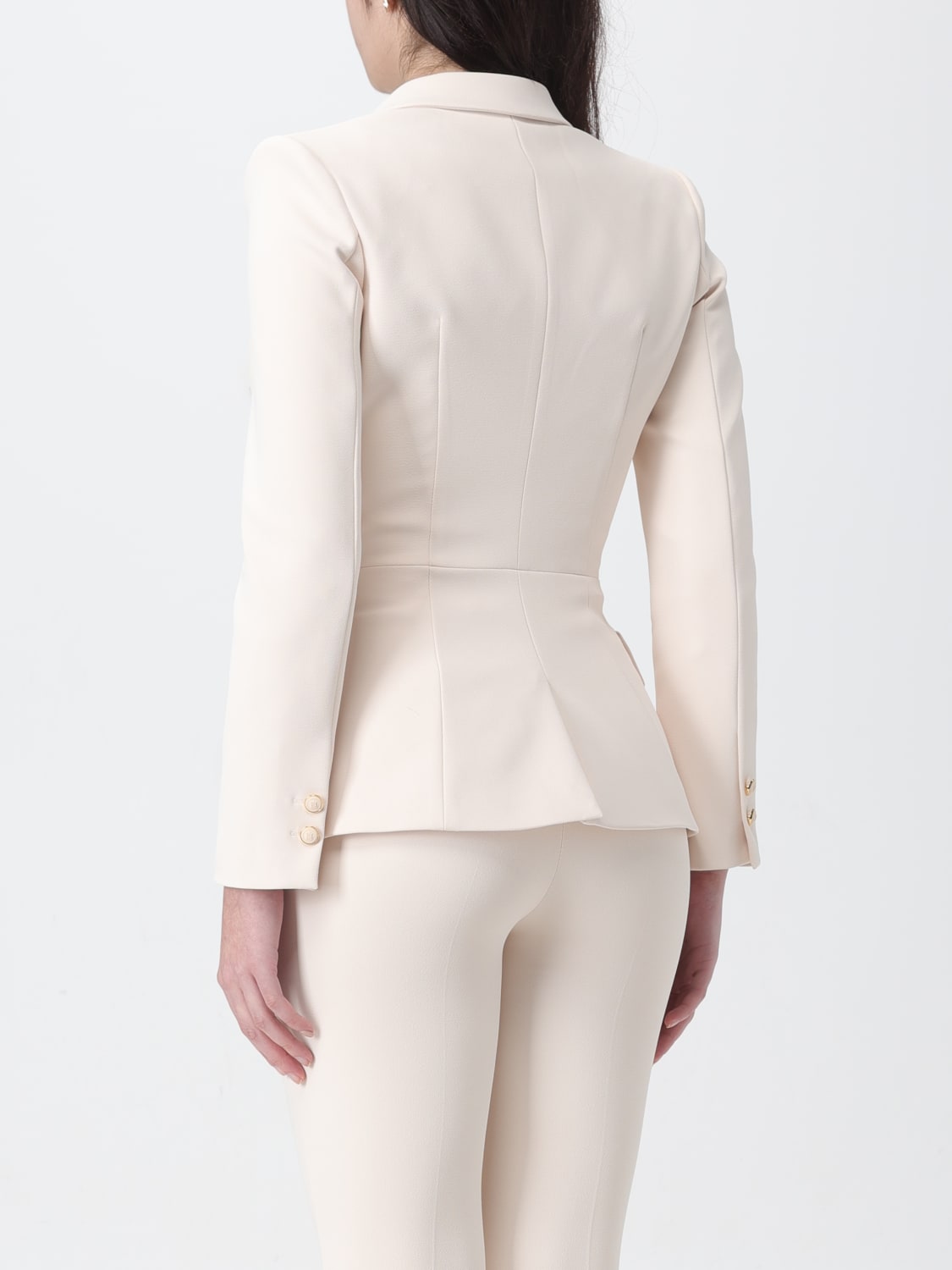 ELISABETTA FRANCHI BLAZER: Blazer femme Elisabetta Franchi, Beurre - Img 2