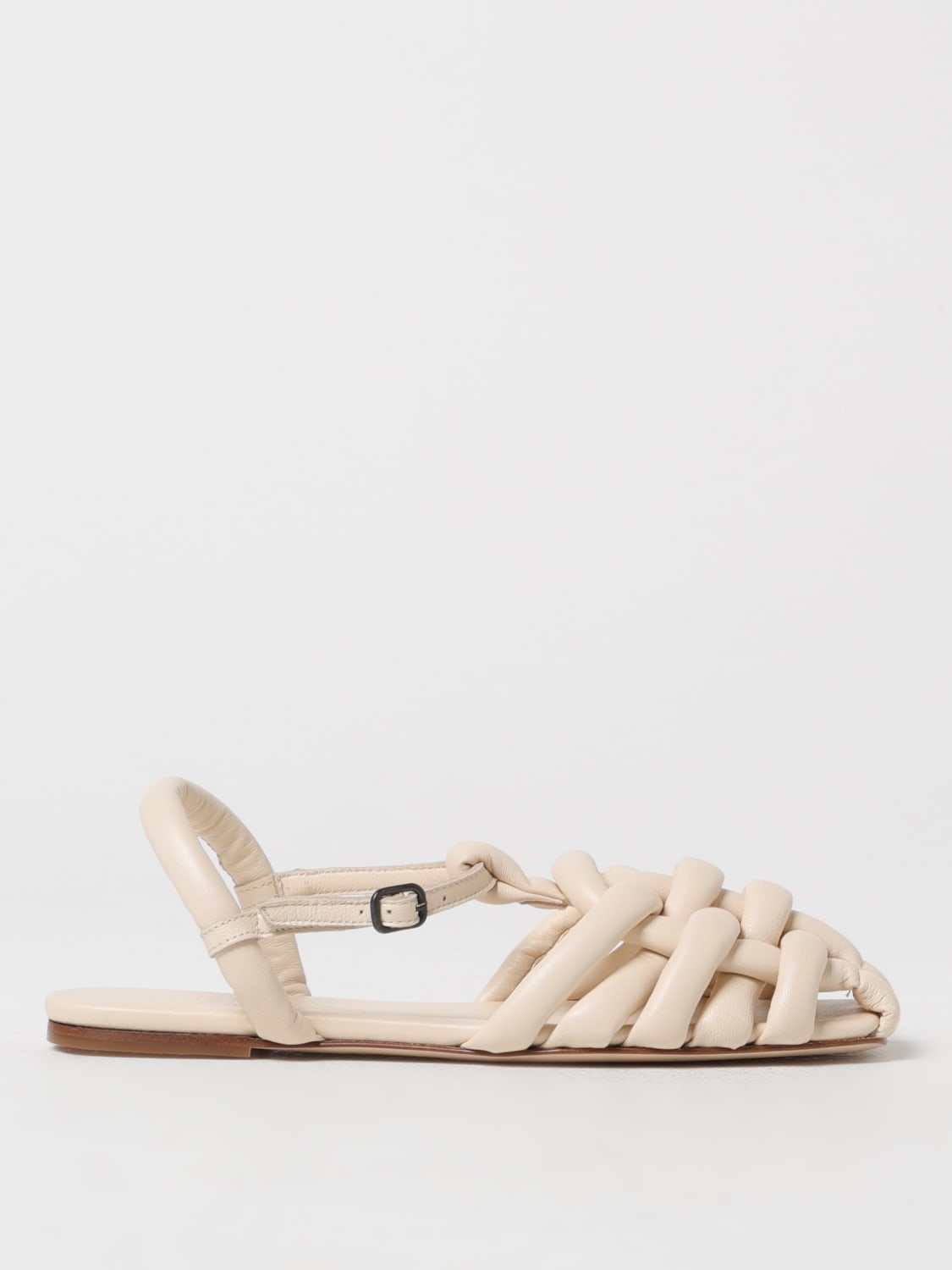 HEREU FLAT SANDAL: Shoes woman Hereu, White - Img 1