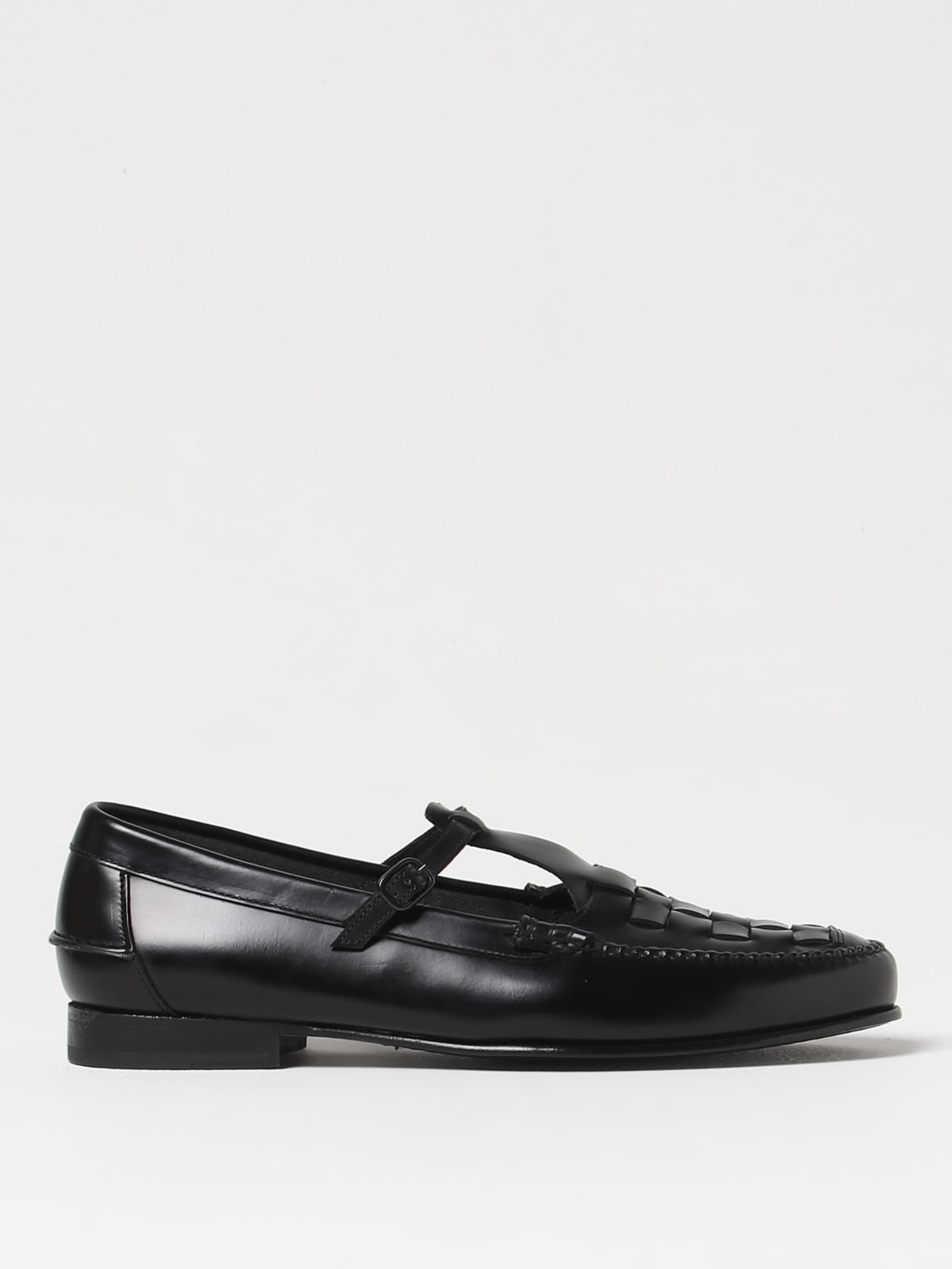 HEREU: Loafers men - Black | Hereu loafers MAQMFS24 online at GIGLIO.COM