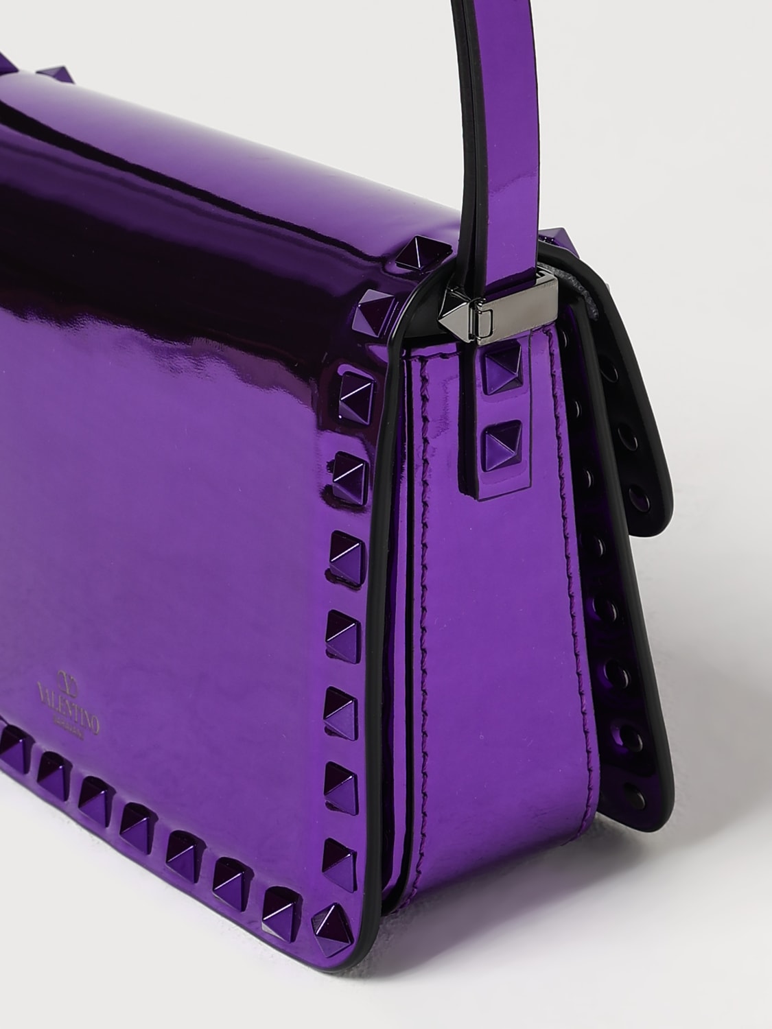 VALENTINO GARAVANI MINI BAG: Shoulder bag woman Valentino Garavani, Violet - Img 4