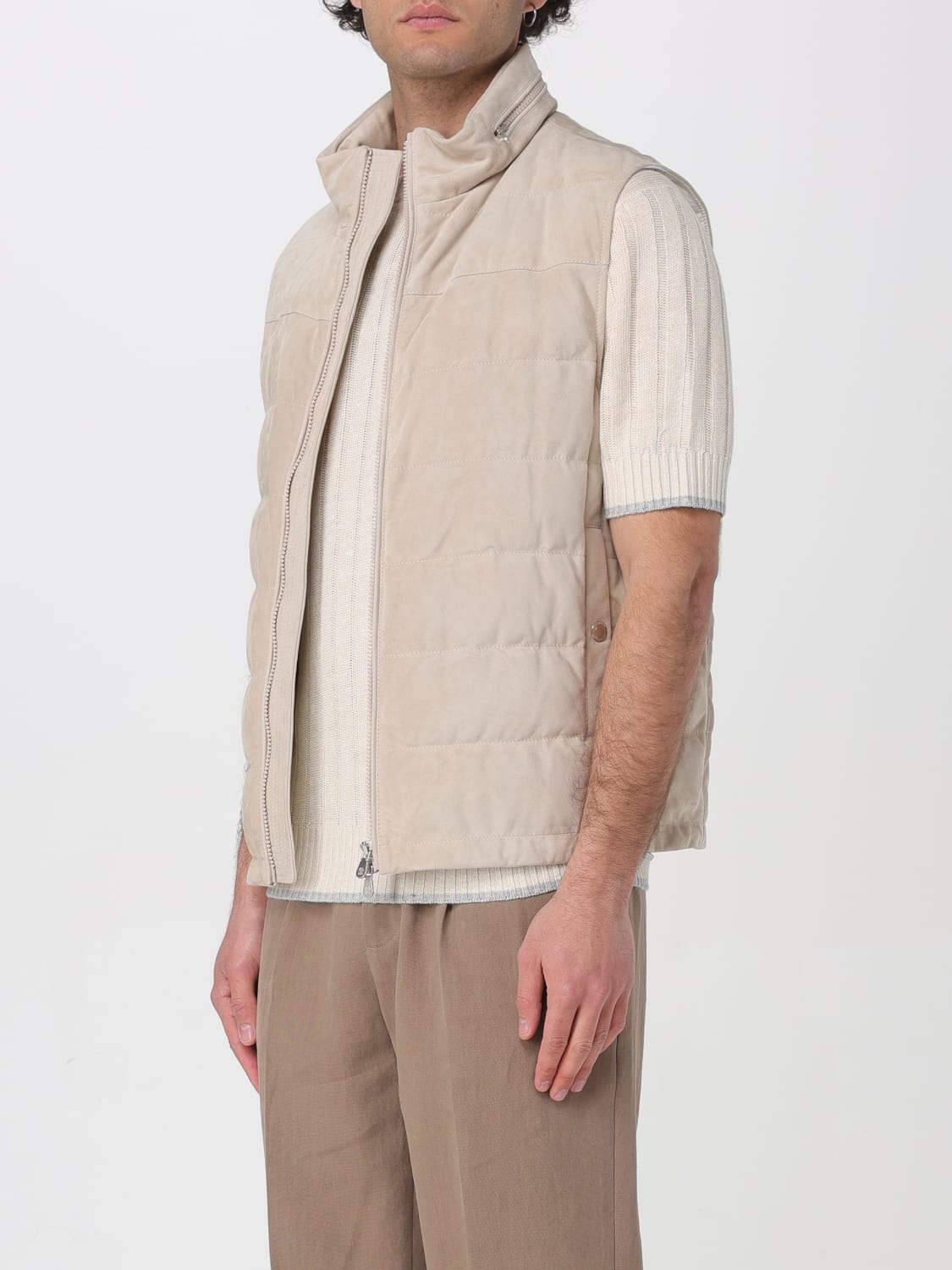 Brunello Cucinelli Outlet: Jacket men - Beige | Brunello Cucinelli suit ...