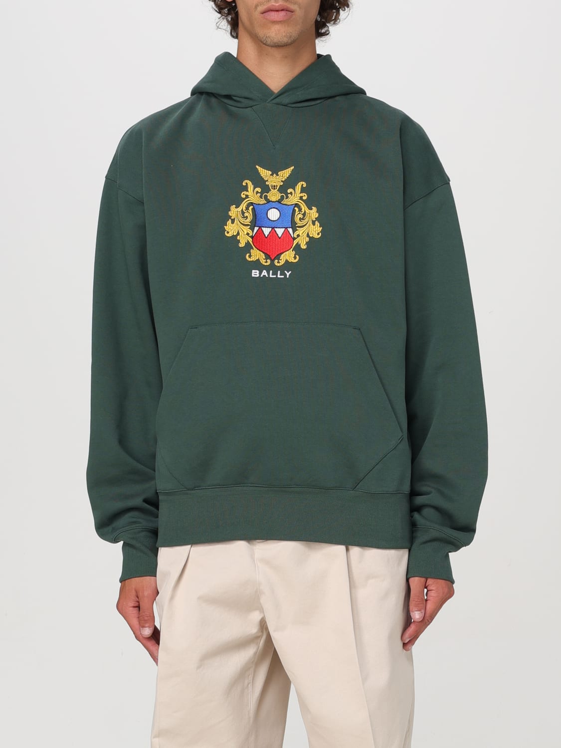 BALLY SWEATSHIRT: Sweatshirt men Bally, Green - Img 1