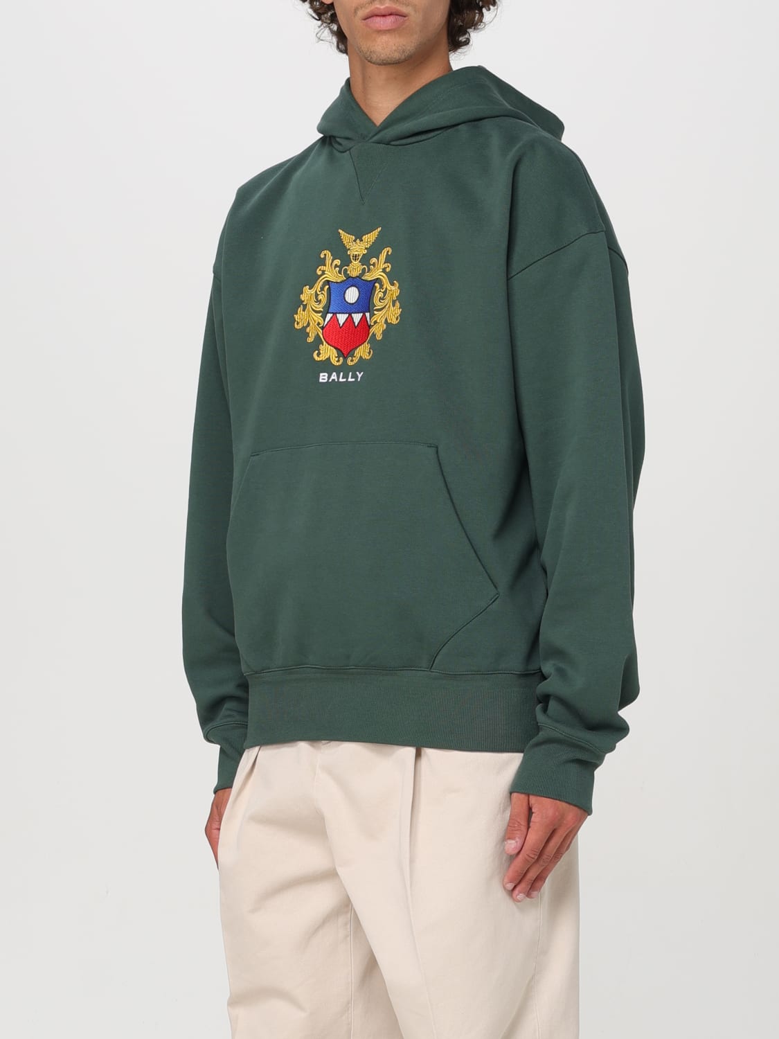 BALLY SWEATSHIRT: Sweatshirt men Bally, Green - Img 4