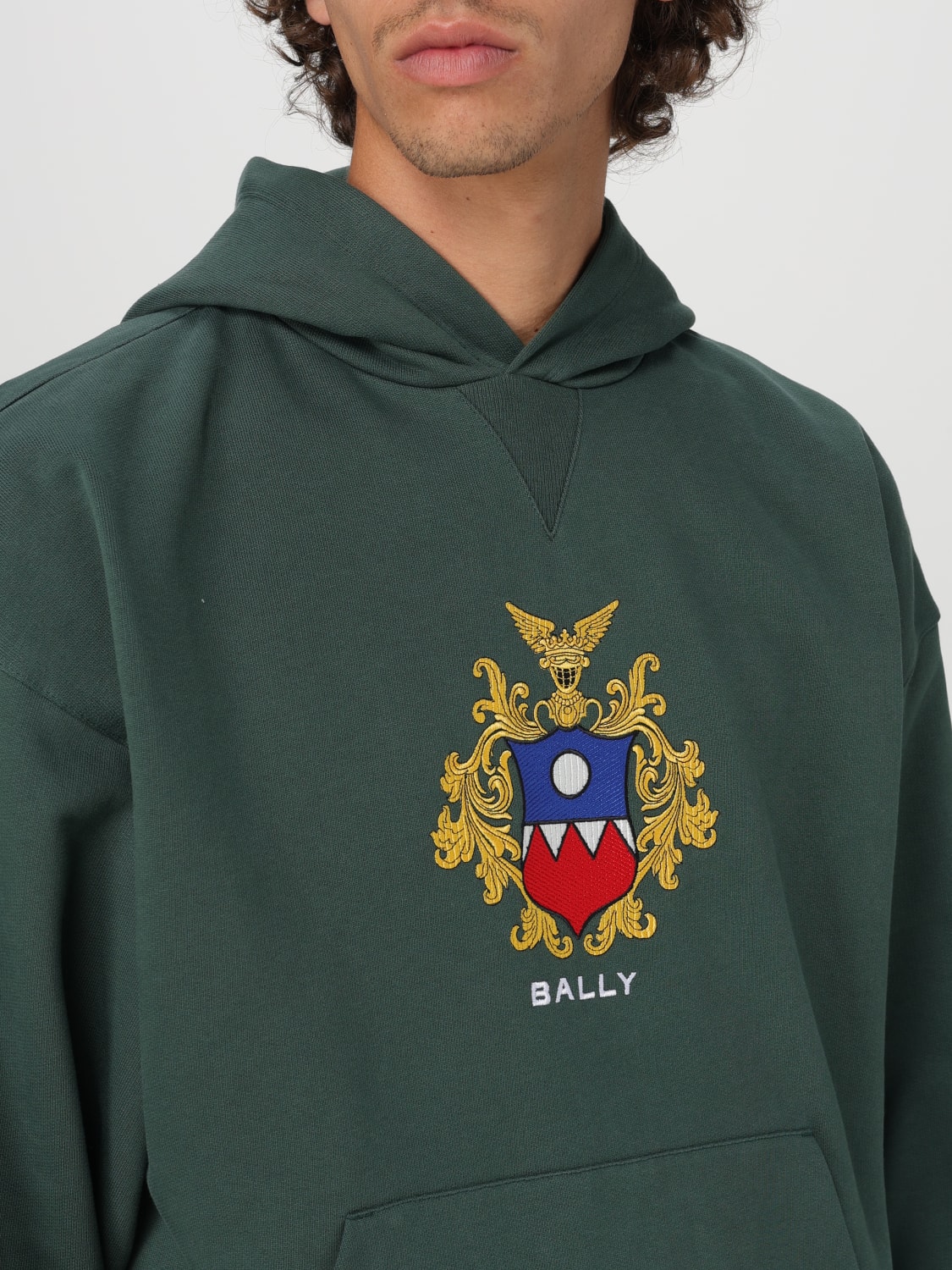 BALLY SWEATSHIRT: Sweatshirt men Bally, Green - Img 5